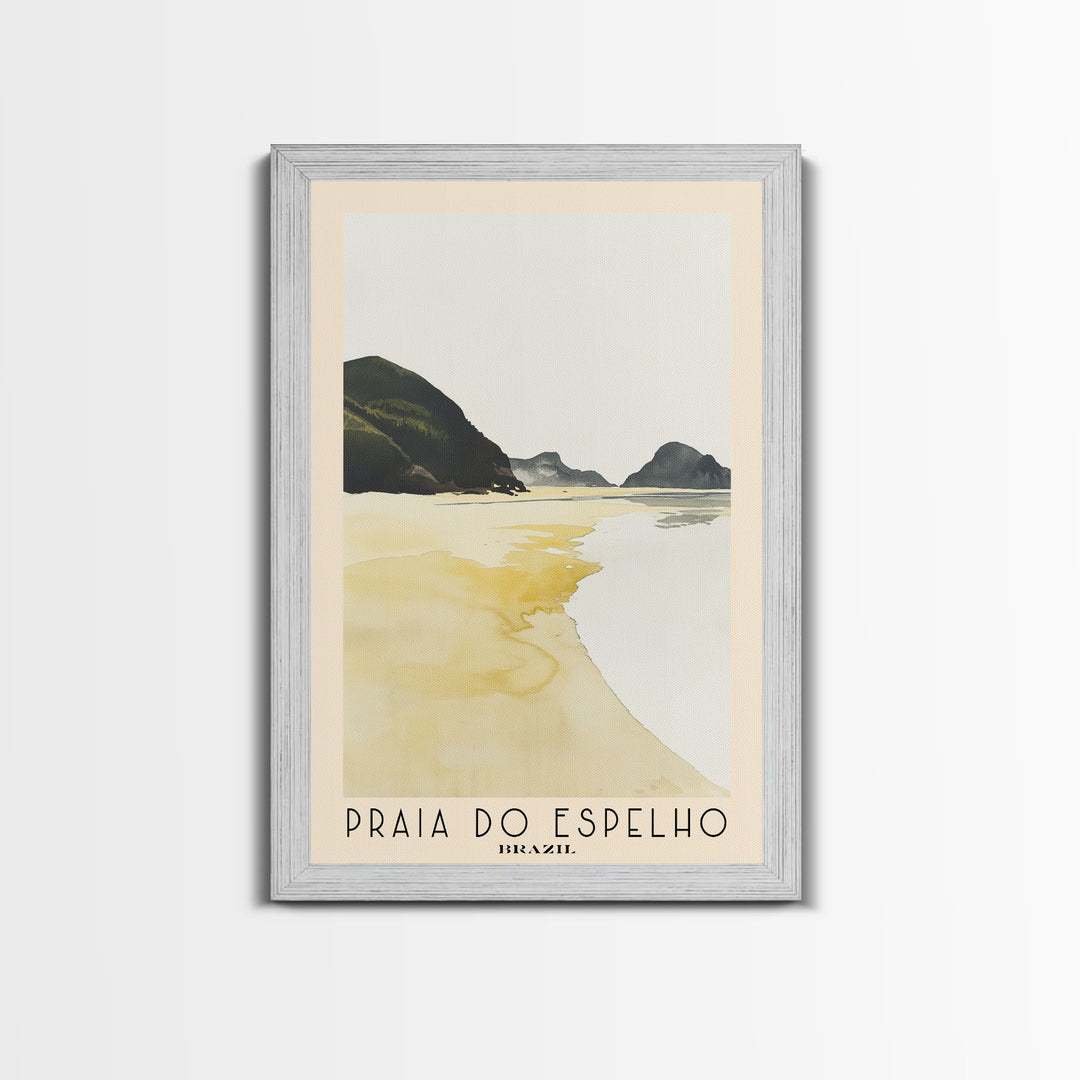 Praia do Espelho, Brazil Watercolor Print, Vacation Gift, Brazil Wall Art, Vacation Wall Art, Vacatation Memories, Beach Decor, Beach Or Lakehouse Art