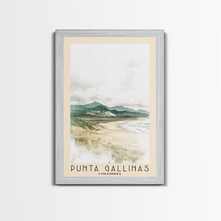 Punta Gallinas, Colombia Watercolor Print, Vacation Gift, Colombia Wall Art, Beach Painting, Beach Decor, Beach Or Lakehouse Art