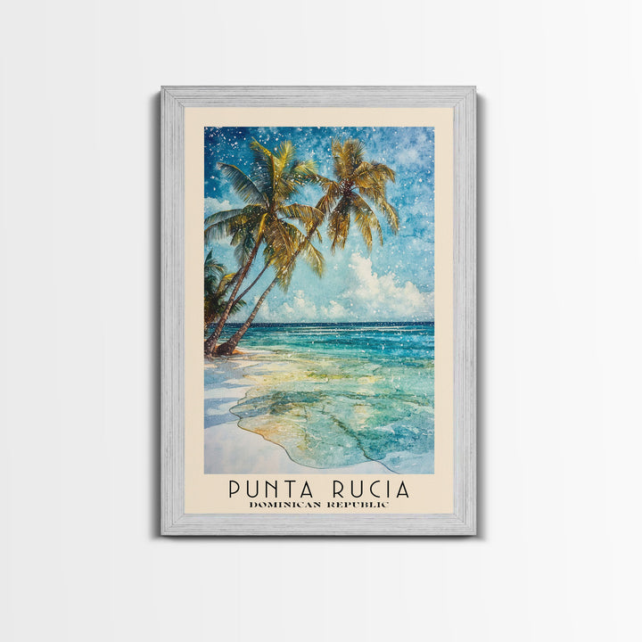 Punta Rucia, Dominican Republic Watercolor Print, Vacation Gift, Dominican Republic Wall Art, Beach Painting, Beach Decor, Beach Or Lakehouse Art