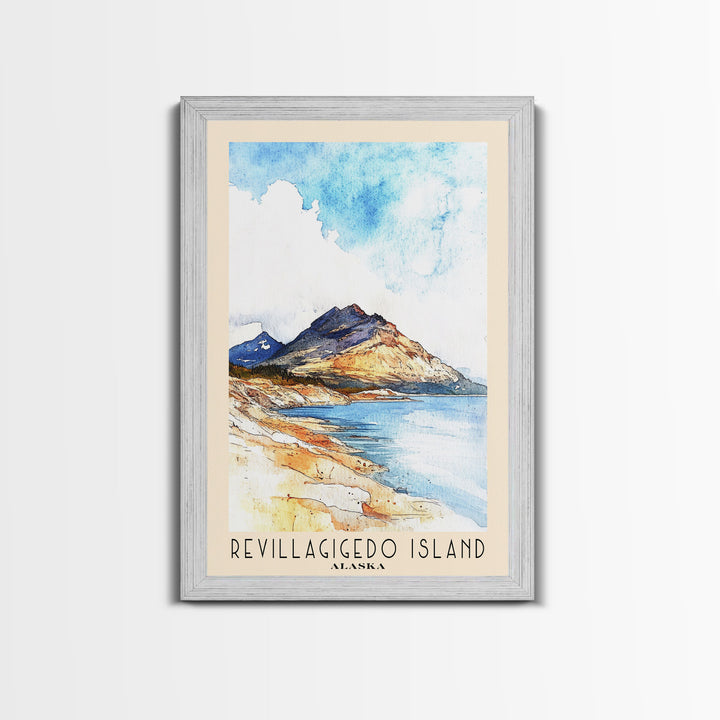 Revillagigedo Island, Alaska Watercolor Print, Vacation Gift, Alaska Wall Art, Vacation Wall Art, Vacatation Memories, Beach Decor, Beach Or Lakehouse Art