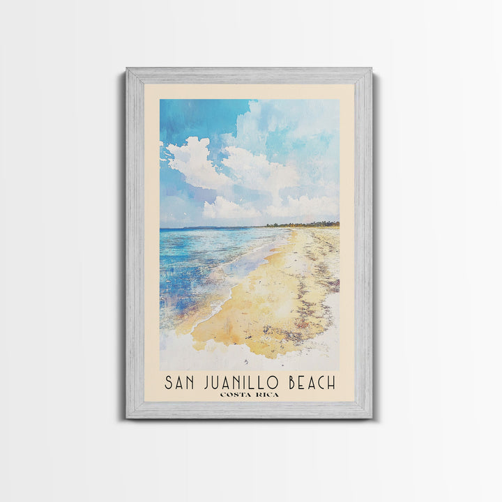 San Juanillo Beach, Costa Rica Watercolor Print, Vacation Gift, Costa Rica Wall Art, Beach Painting, Beach Decor, Beach Or Lakehouse Art