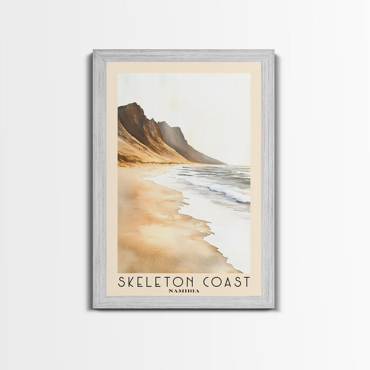 Skeleton Coast, Namibia Watercolor Print, Vacation Gift, Namibia Wall Art, Vacation Wall Art, Vacatation Memories, Beach Decor, Beach Or Lakehouse Art