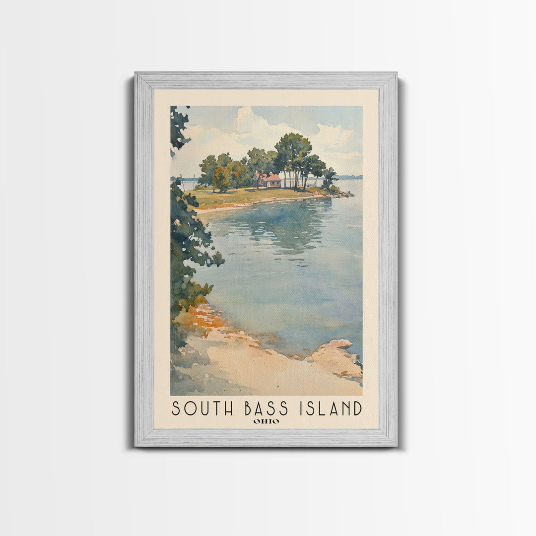 South Bass Island, Ohio Watercolor Print, Vacation Gift, Ohio Wall Art, Vacation Wall Art, Vacatation Memories, Beach Decor, Beach Or Lakehouse Art