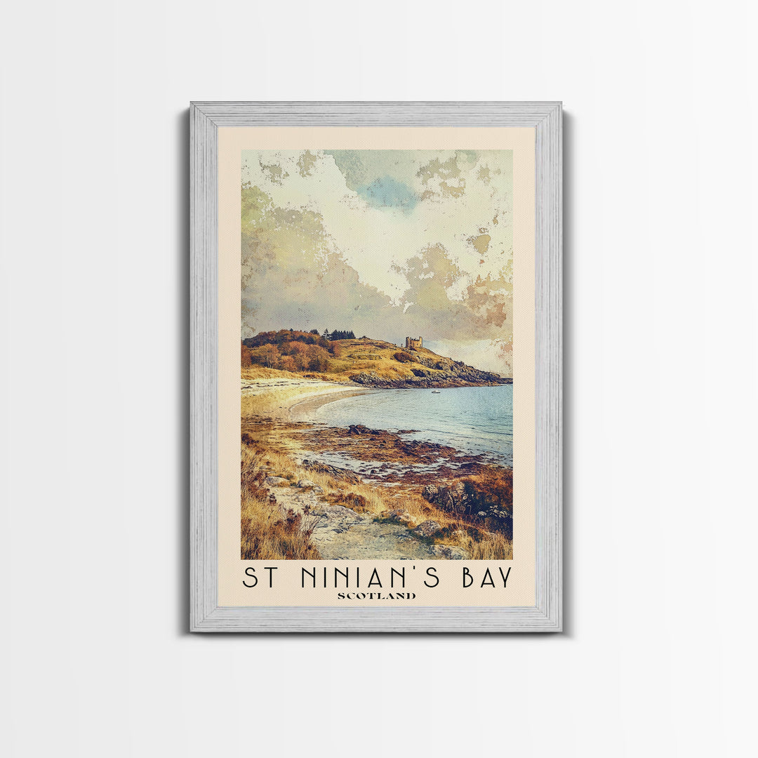 St Ninian’s Bay, Scotland Watercolor Print, Vacation Gift, Scotland Wall Art, Vacation Wall Art, Vacatation Memories, Beach Decor, Beach Or Lakehouse Art