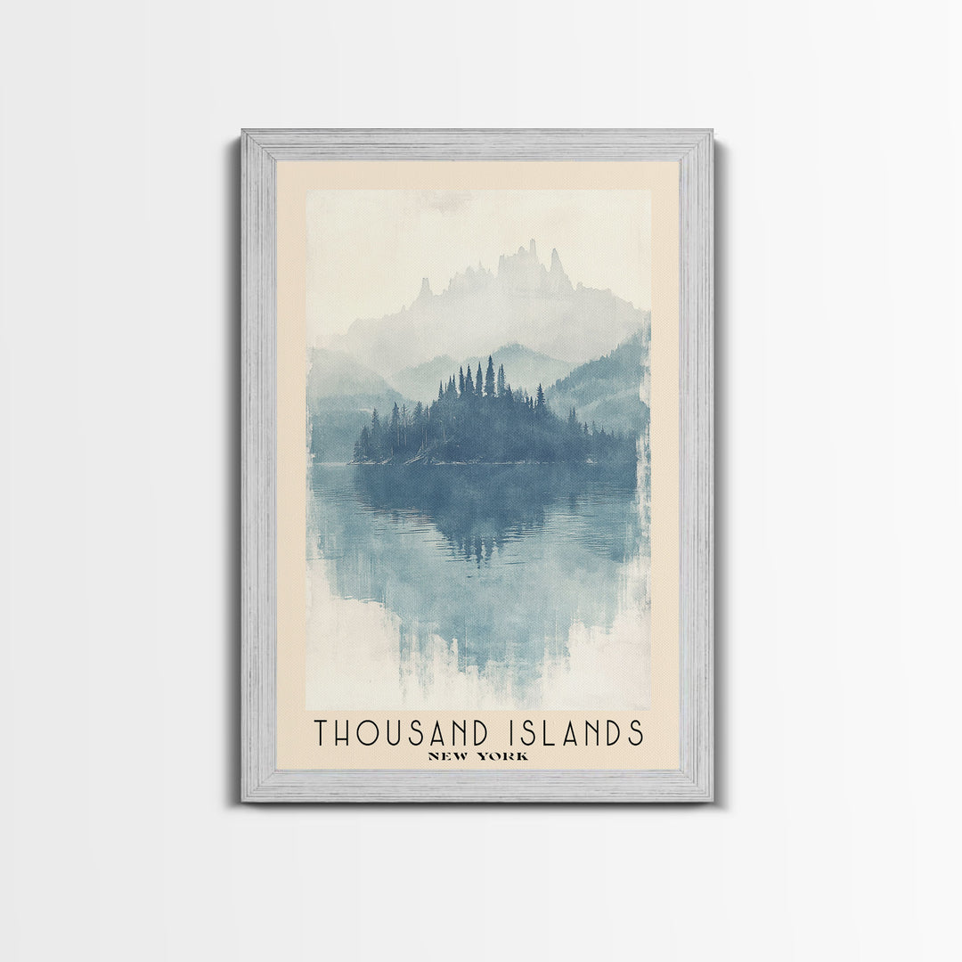 Thousand Islands, New York Watercolor Print, Vacation Gift, New York Wall Art, Vacation Wall Art, Vacatation Memories, Beach Decor, Beach Or Lakehouse Art