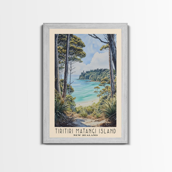 Tiritiri Matangi Island, New Zealand Watercolor Print, Vacation Gift, New Zealand Wall Art, Beach Painting, Beach Decor, Beach Or Lakehouse Art