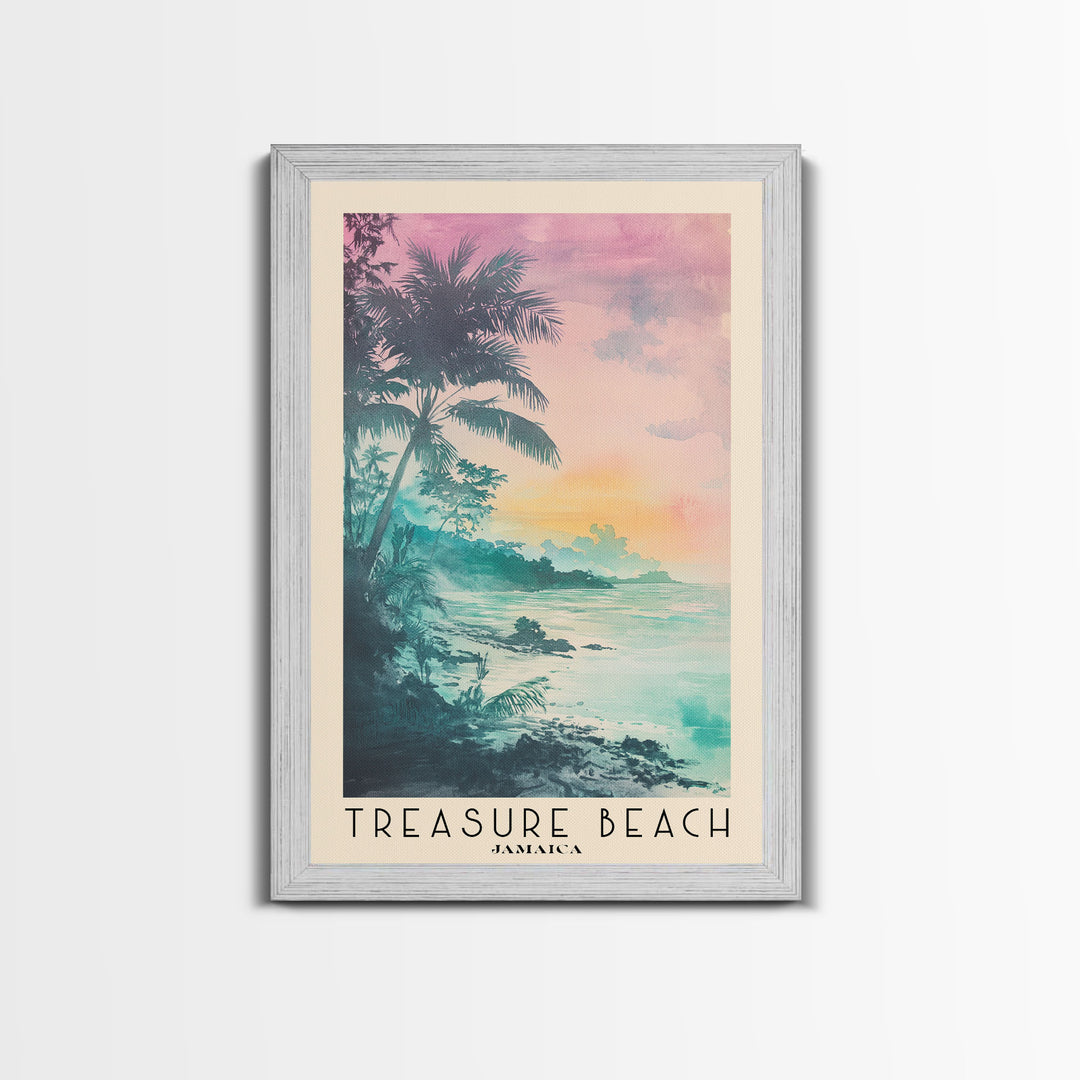 Treasure Beach, Jamaica Watercolor Print, Vacation Gift, Jamaica Wall Art, Vacation Wall Art, Vacatation Memories, Beach Decor, Beach Or Lakehouse Art