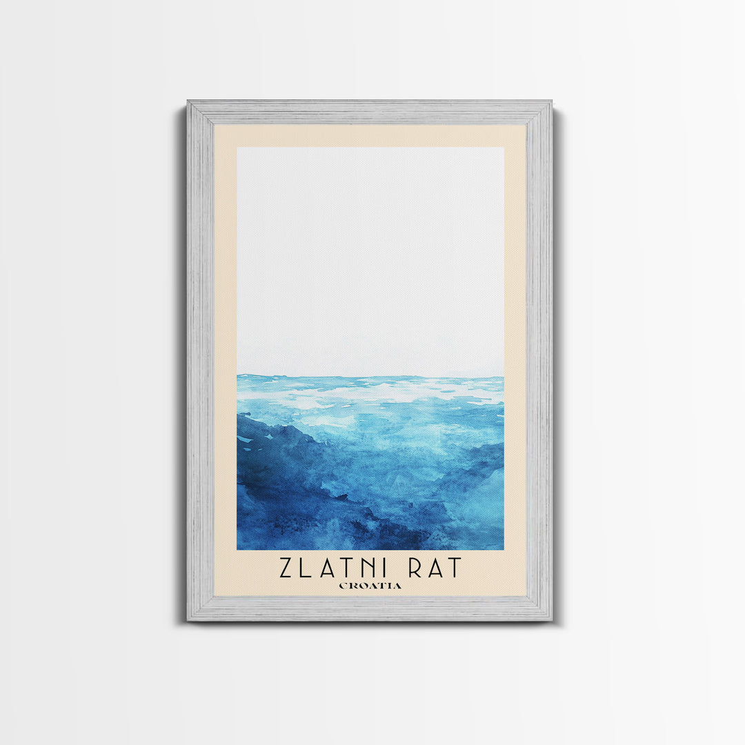 Zlatni Rat, Croatia Watercolor Print, Vacation Gift, Croatia Wall Art, Vacation Wall Art, Vacatation Memories, Beach Decor, Beach Or Lakehouse Art