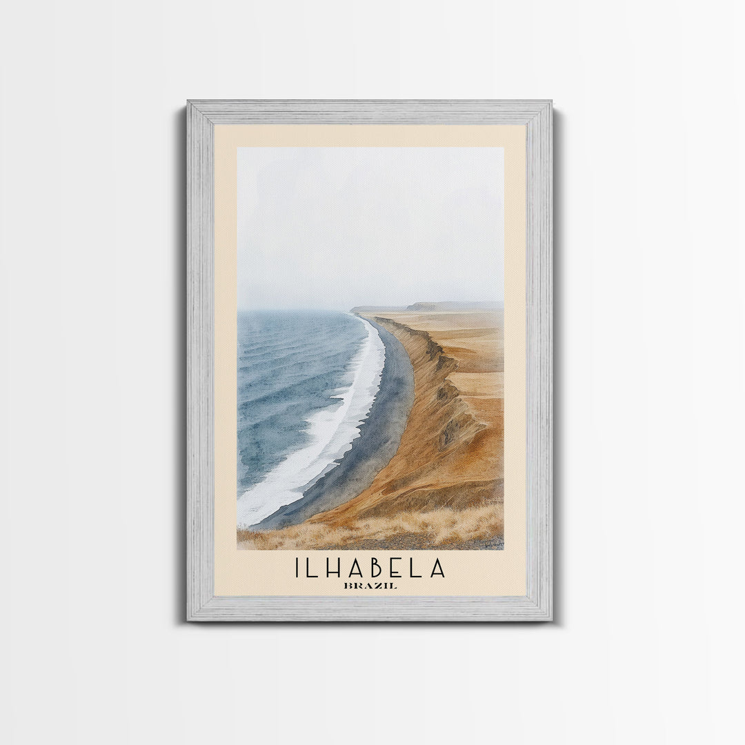 Ilhabela, Brazil Watercolor Print, Vacation Gift, Brazil Wall Art, Beach Painting, Beach Decor, Beach Or Lakehouse Art