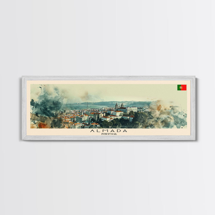 Alicante Spain Travel Art, City Art, Framed Canvas Print or Metal Wall Art, Europe Travel Poster, Panoramic Wall Art, Extra Wide Wall Art