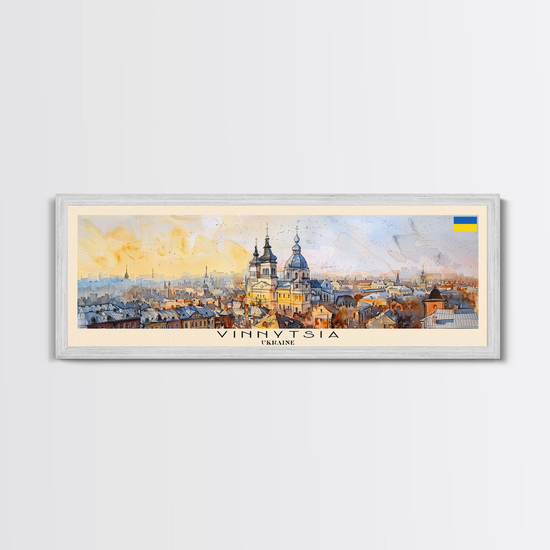 Vinnytsia Ukraine Travel Print Wall Art, Panoramic City Art, Travel Art, Wall Decor, Vacation Gift, Framed Canvas Print Or Metal Art