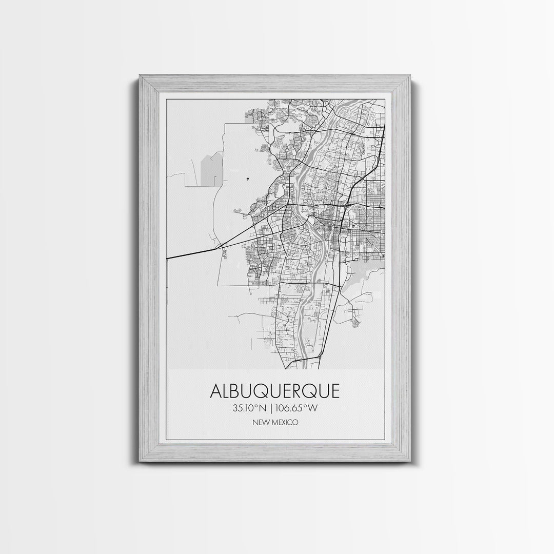 Albuquerque Street Map, New Mexico Map,Man Cave Wall Art, City Map Print, Minimalist, Modern Art, Wall Art, Canvas Print, Canvas Wall Art