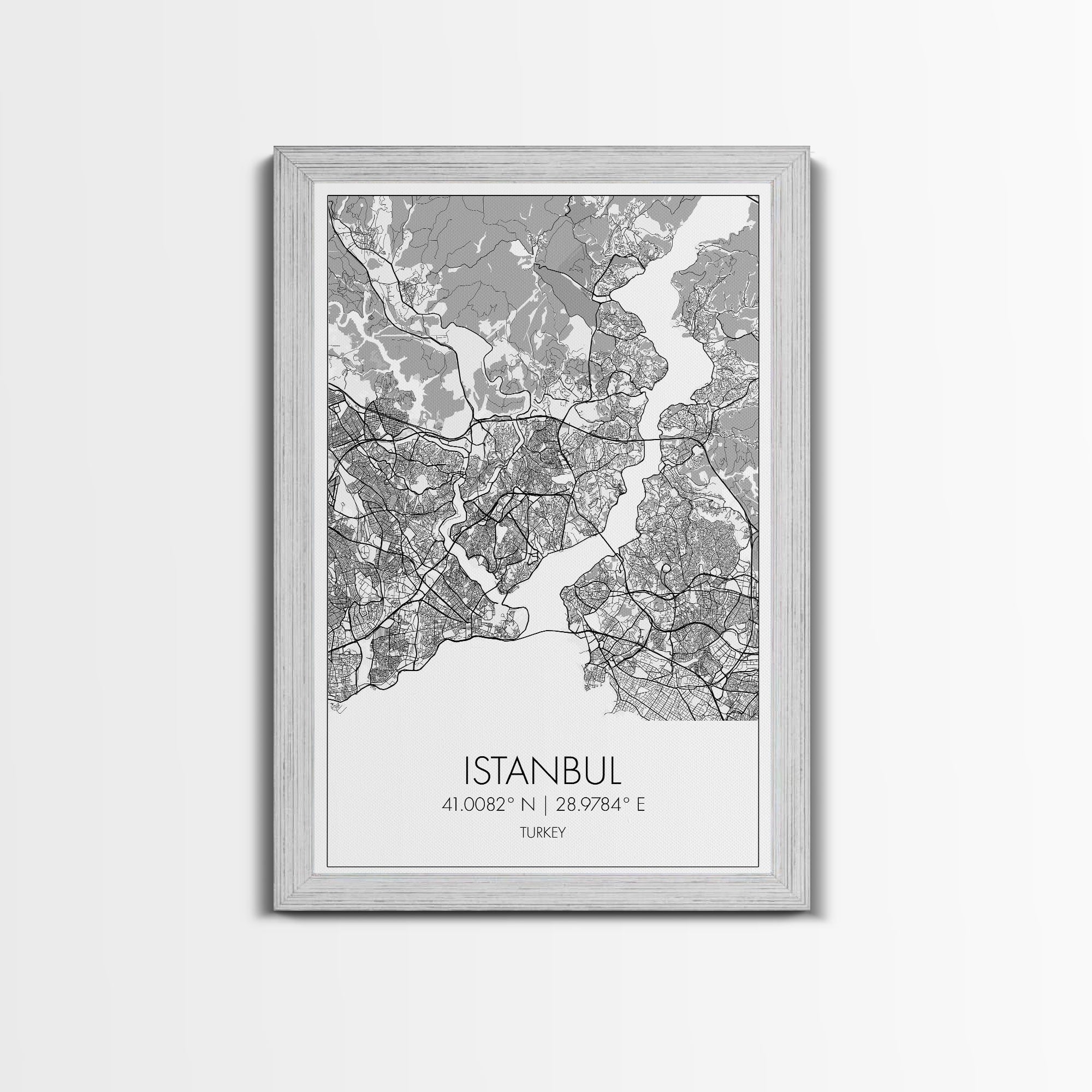 Istanbul Street Map, Turkey Map, City Map Art, Minimalist Art, Wall Art, Canvas Print, Travel Wall Art, Master Bedroom Décor, Gift For Her