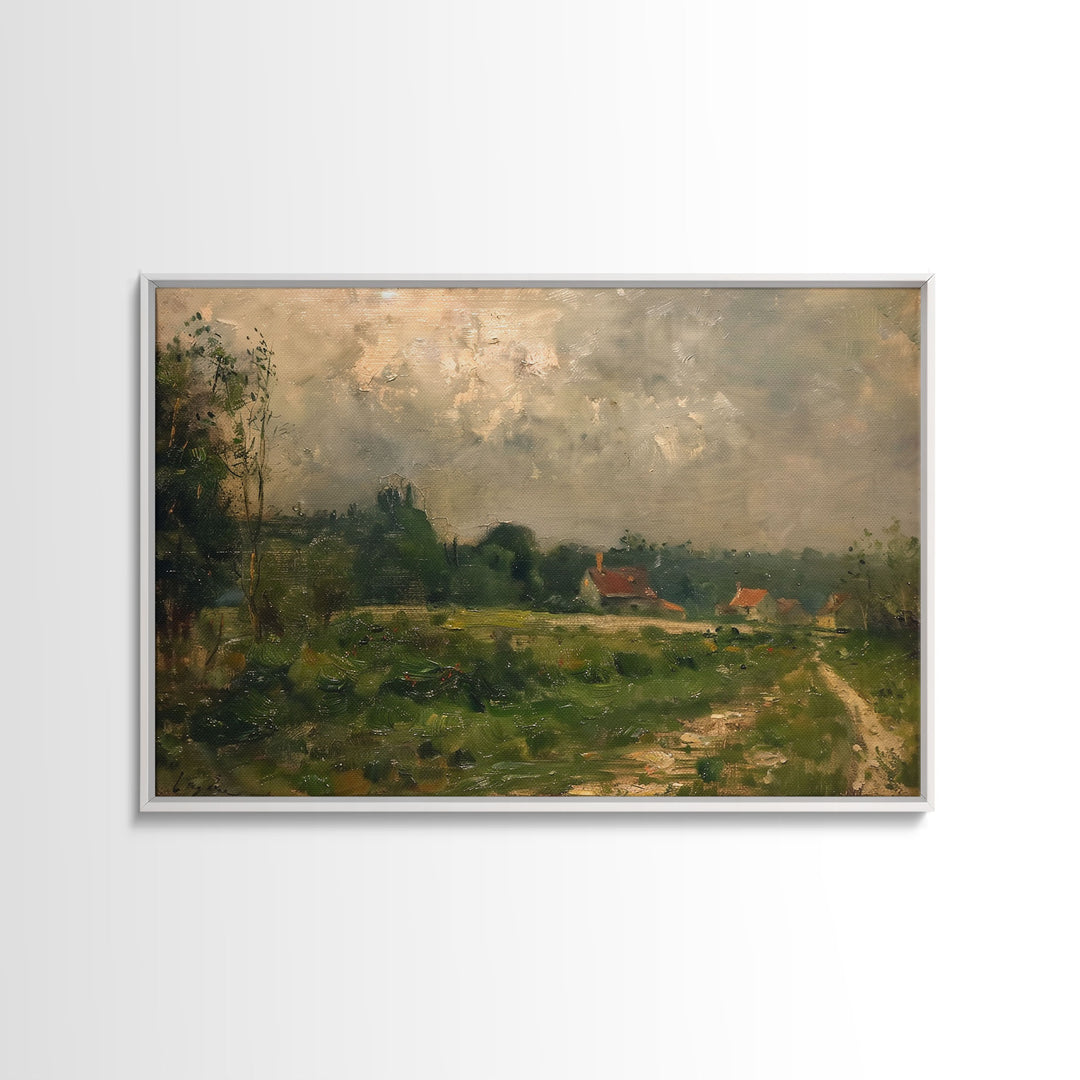 Vintage Landscape Art Print | Vintage Painting | Wall Art | Large Print | Landscape Painting | Fall Art Print | Framed Canvas Or Metal Art