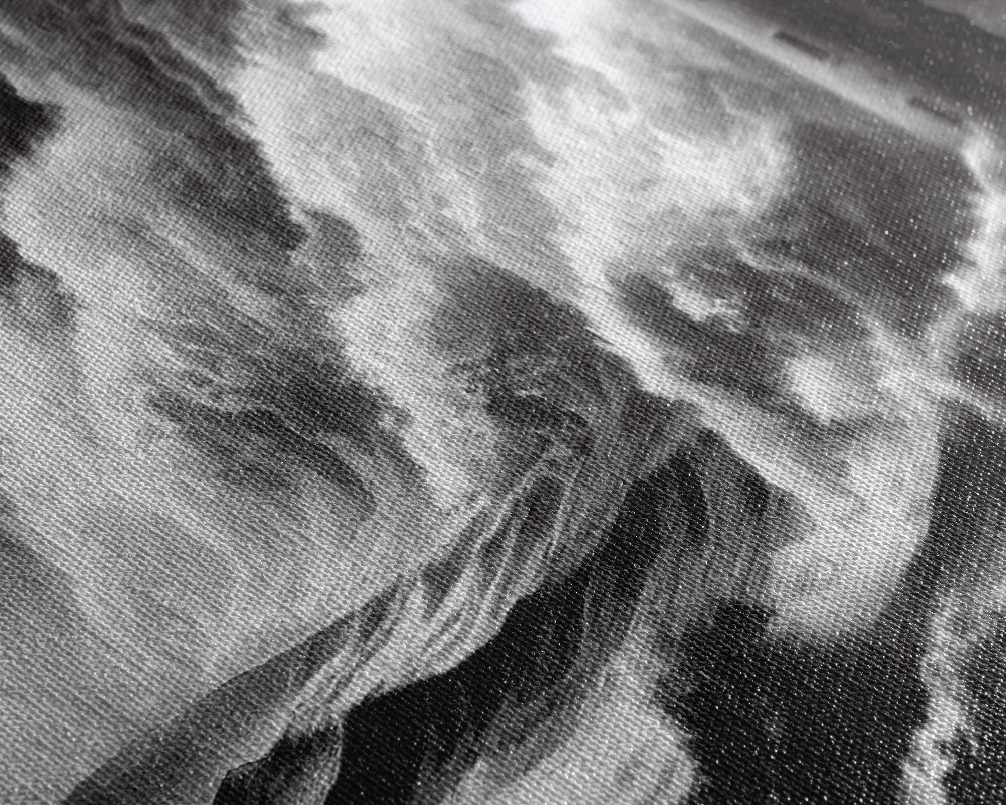 Lighthouse in a storm, black and white, tsunami waves, framed canvas print, ready to hang framed wall art