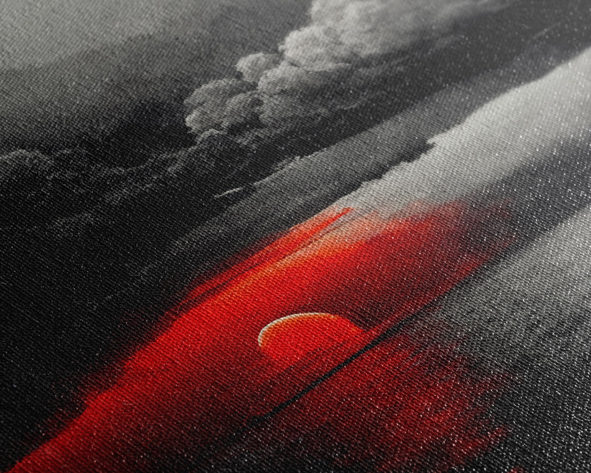 Spooky Horror Canvas Print, Bloodmoon Sunset, Blood moon, Halloween Wall Art, Ready To Hang