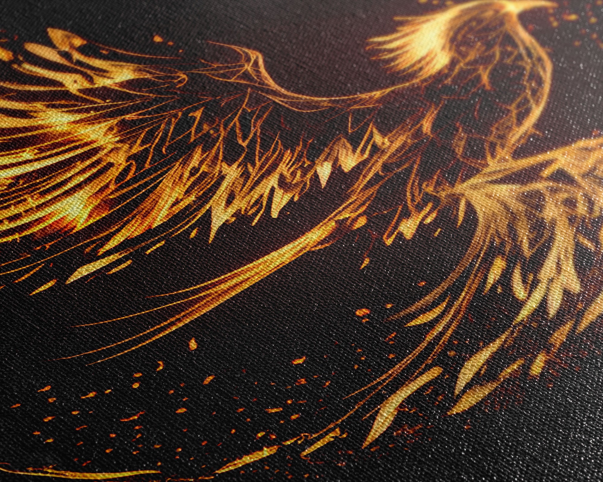 Phoenix Print on Canvas, Made From Original Artwork