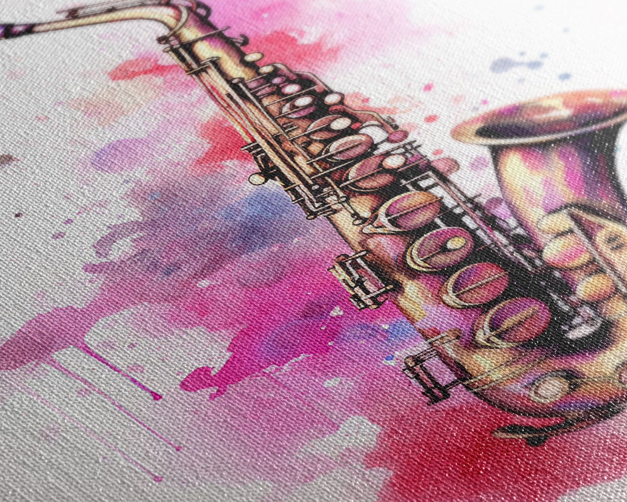 Saxophone Graffiti Wall Art, Saxophone Gifts, Cool Musical Wall Art, Unique Gift, Gift For Musician, Musical Art