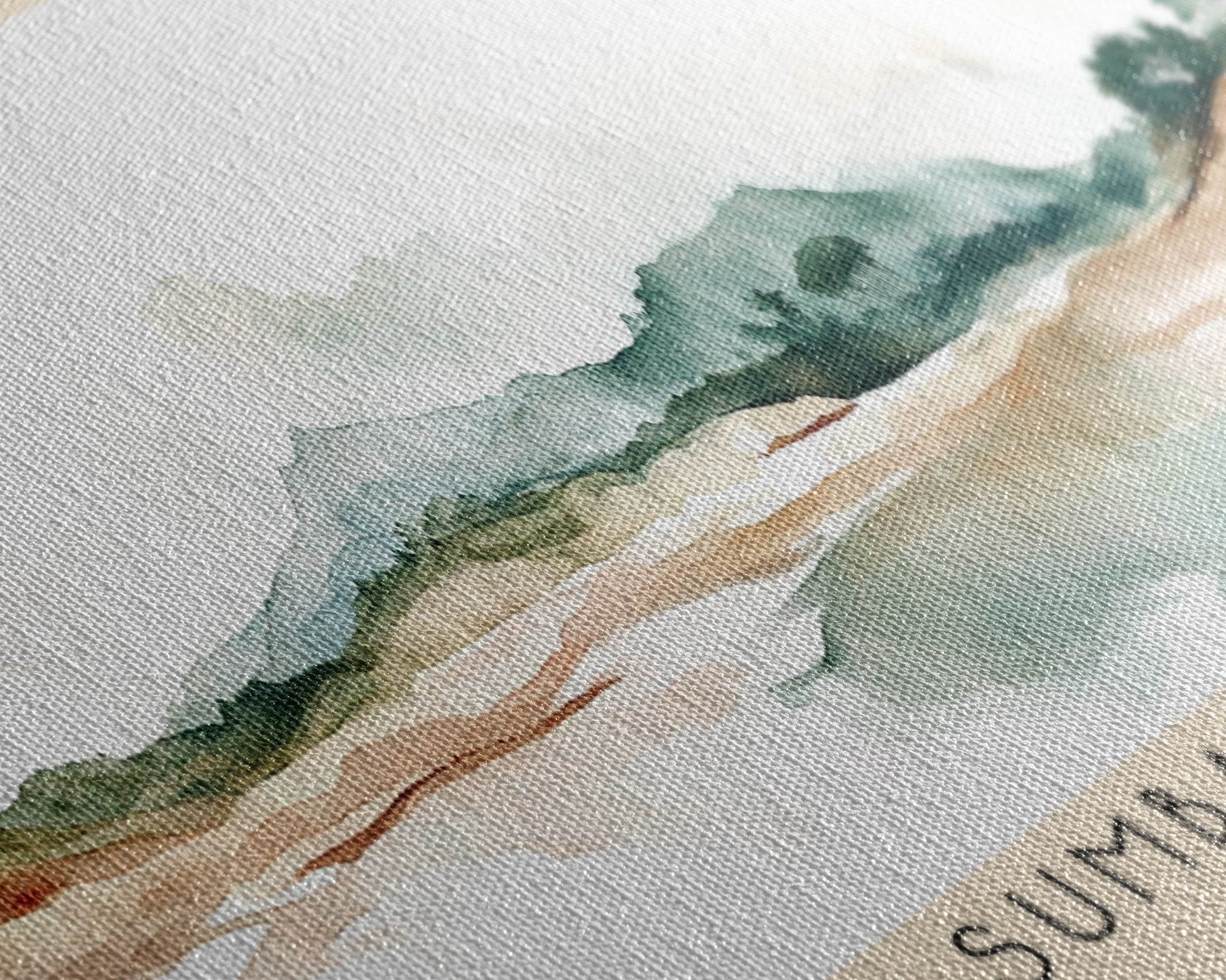 Sumba Island, Indonesia Watercolor Print, Vacation Gift, Indonesia Wall Art, Beach Painting, Beach Decor, Beach Or Lakehouse Art