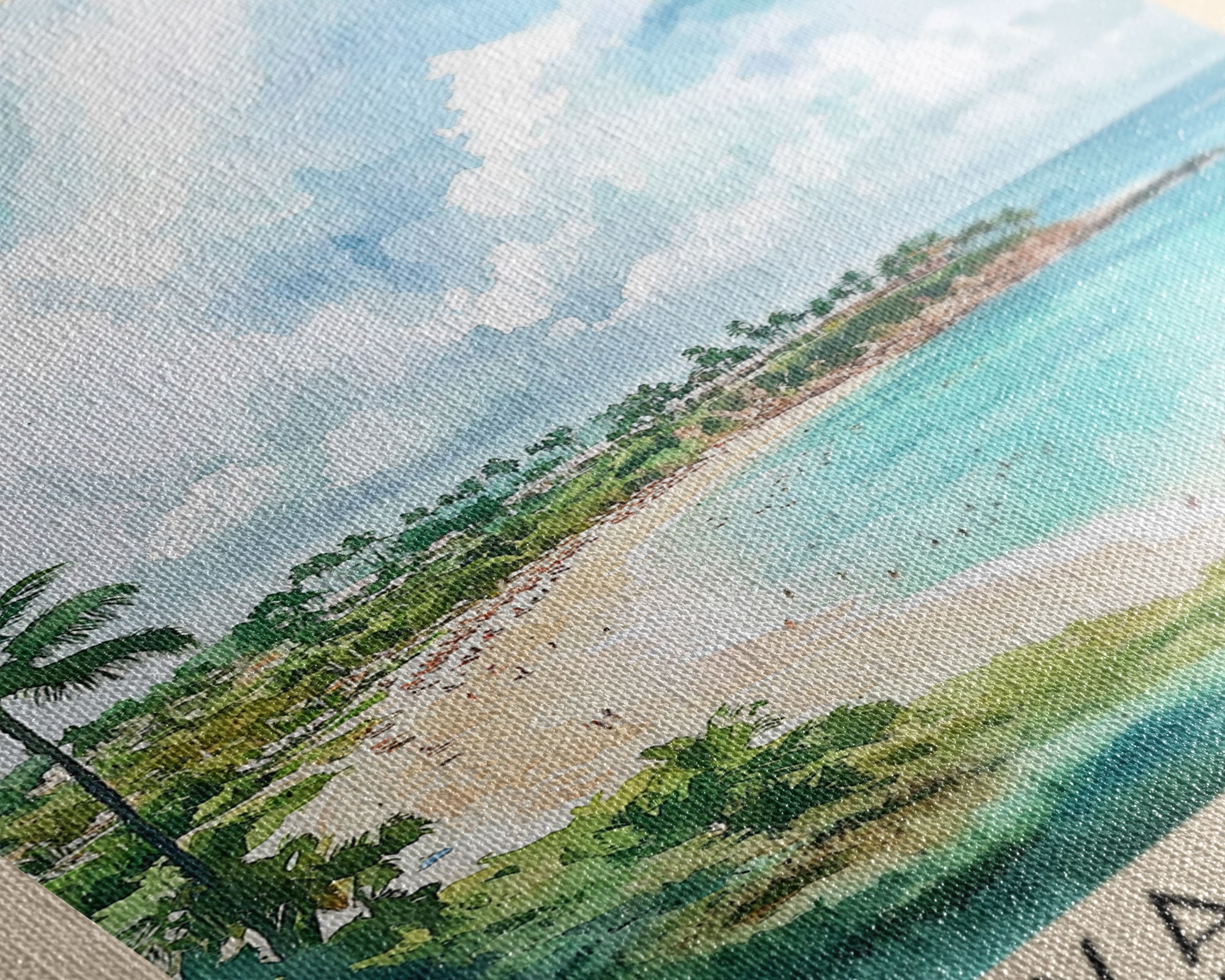 Playa Dorada, Dominican Republic Watercolor Print, Vacation Gift, Dominican Republic Wall Art, Beach Painting, Beach Decor, Beach Or Lakehouse Art