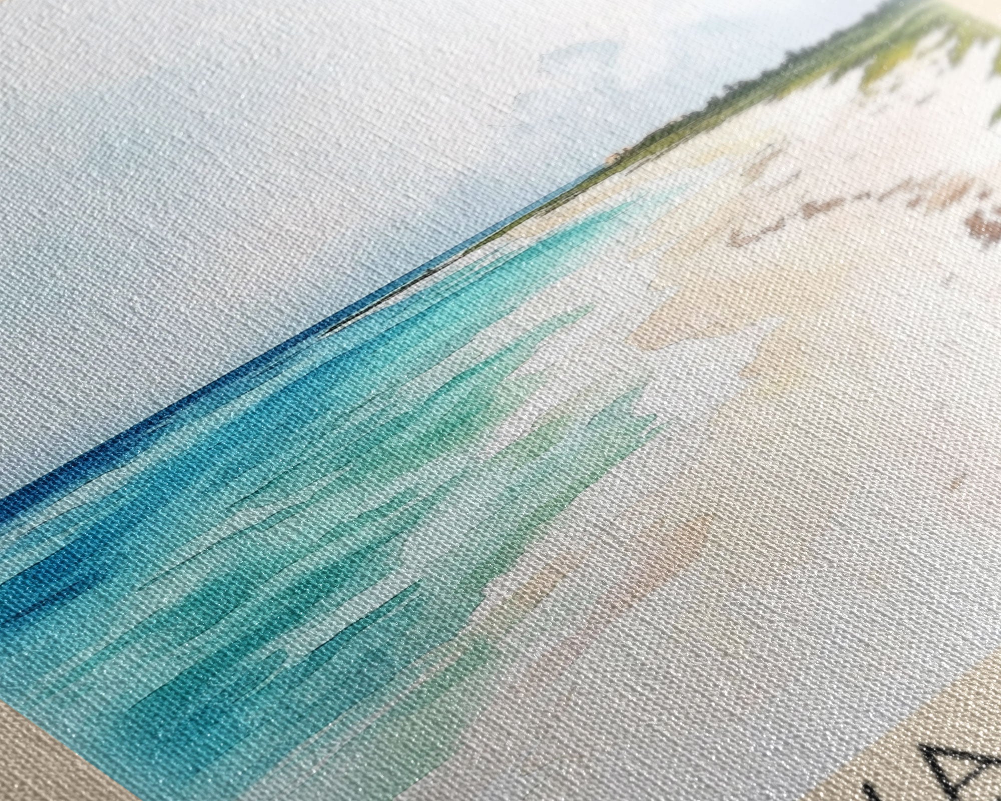 Playa Paraiso, Cayo Largo, Cuba Watercolor Print, Vacation Gift, Cayo Largo, Cuba Wall Art, Beach Painting, Beach Decor, Beach Or Lakehouse Art