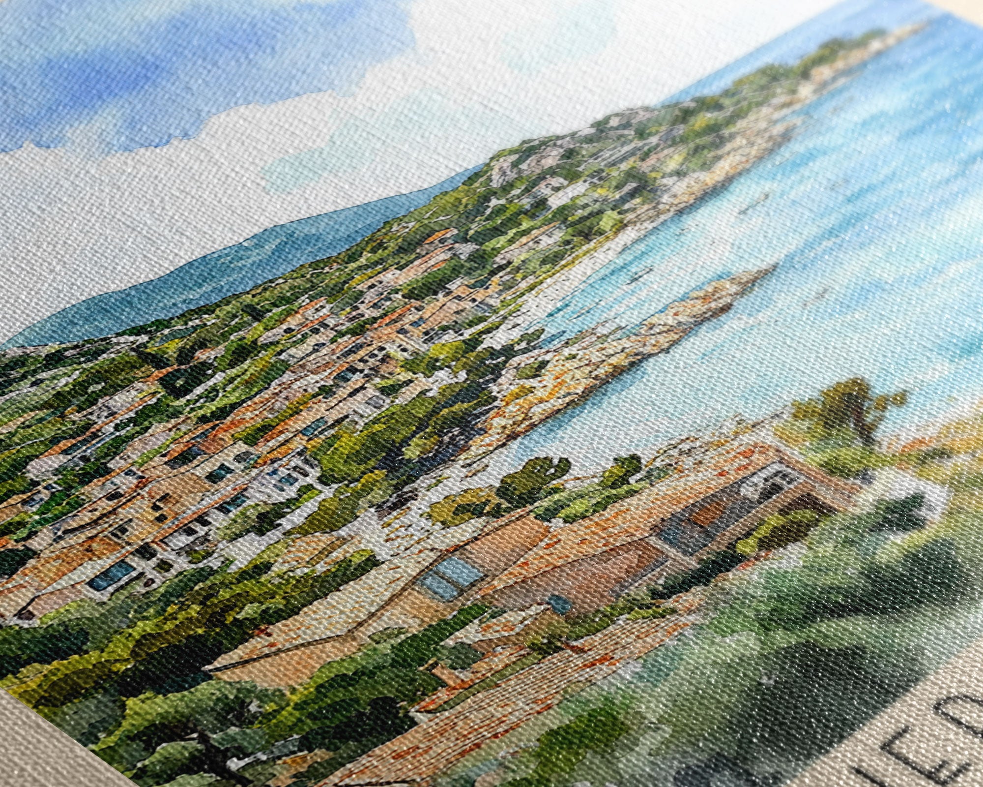 Porquerolles Island, France Watercolor Print, Vacation Gift, France Wall Art, Vacation Wall Art, Vacatation Memories, Beach Decor, Beach Or Lakehouse Art