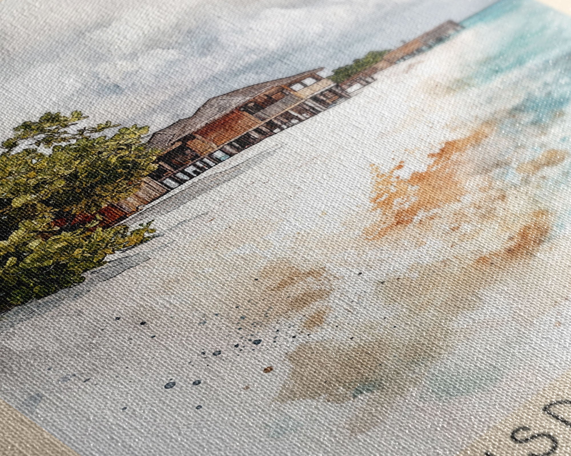 Thulusdhoo Island, Maldives Watercolor Print, Vacation Gift, Maldives Wall Art, Beach Painting, Beach Decor, Beach Or Lakehouse Art