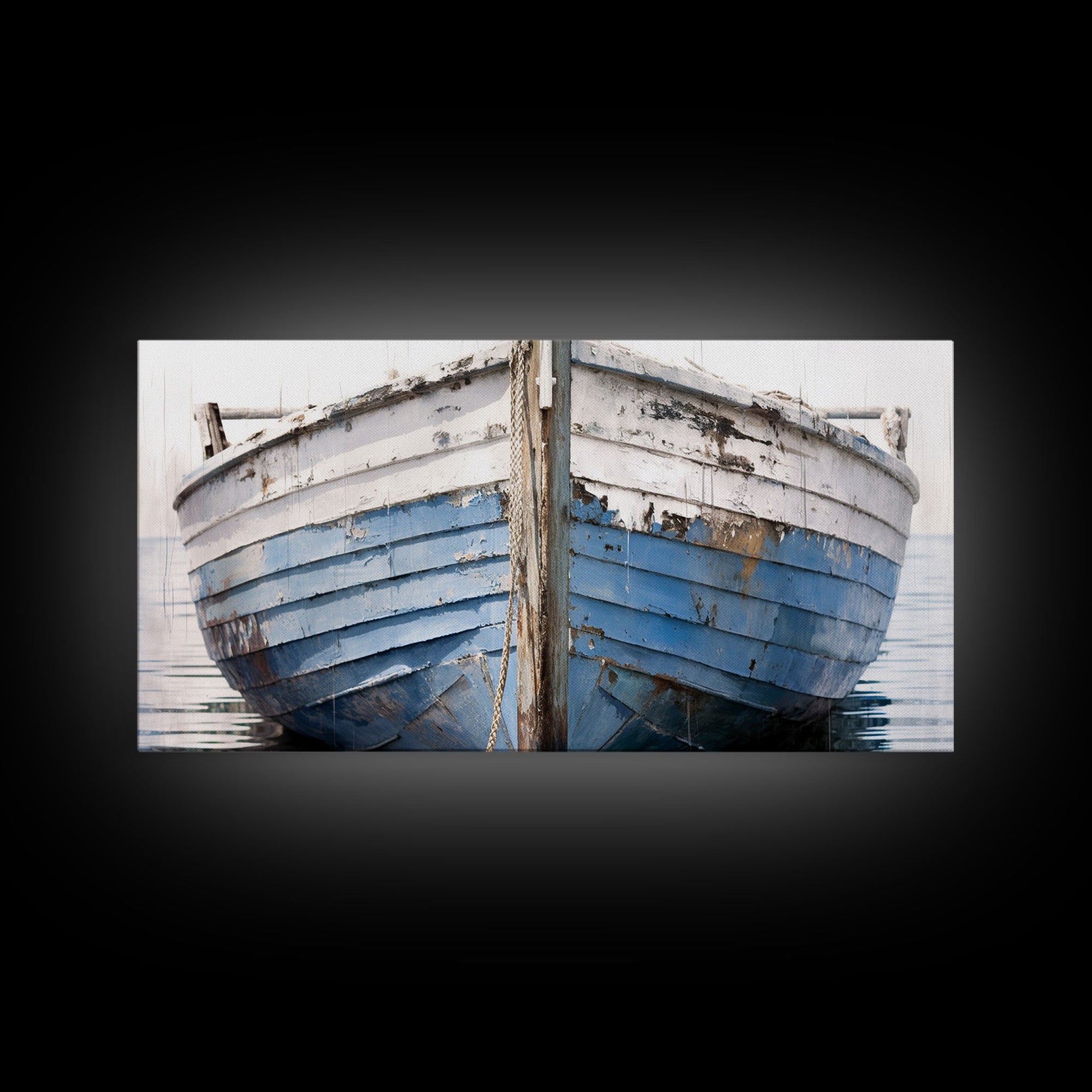 Old Wooden Ship Nautical Decor, Lakehouse Decor, Coastal Decor, Photography Wall Art Framed Canvas Print, Wooden Boat, Nursery Decor