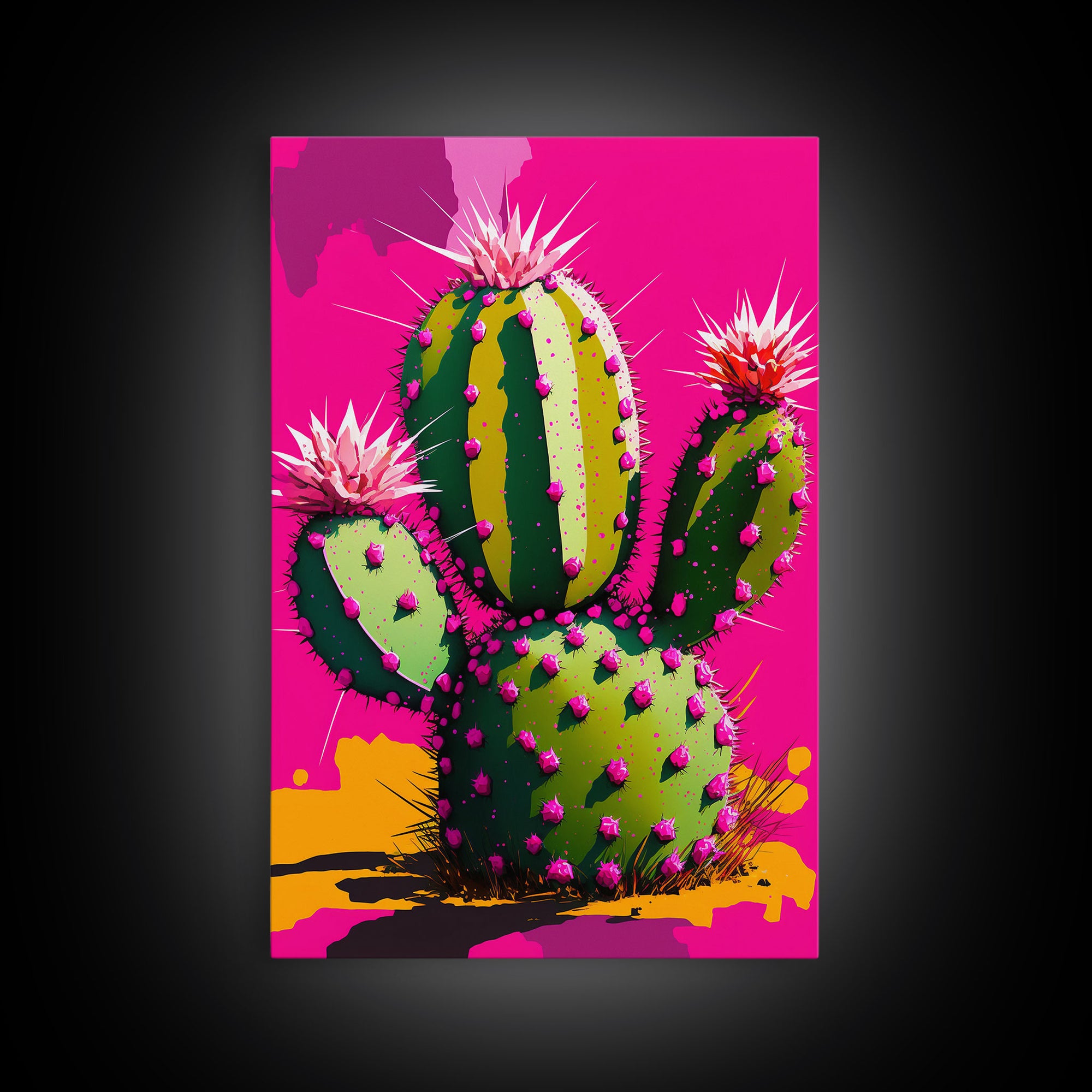 Cactus Print - Cactus Wall Art - Cactus Decor - Modern Desert Print - Southwestern Decor - Cactus Decor -  Bright Wall Art - Pop Art Style