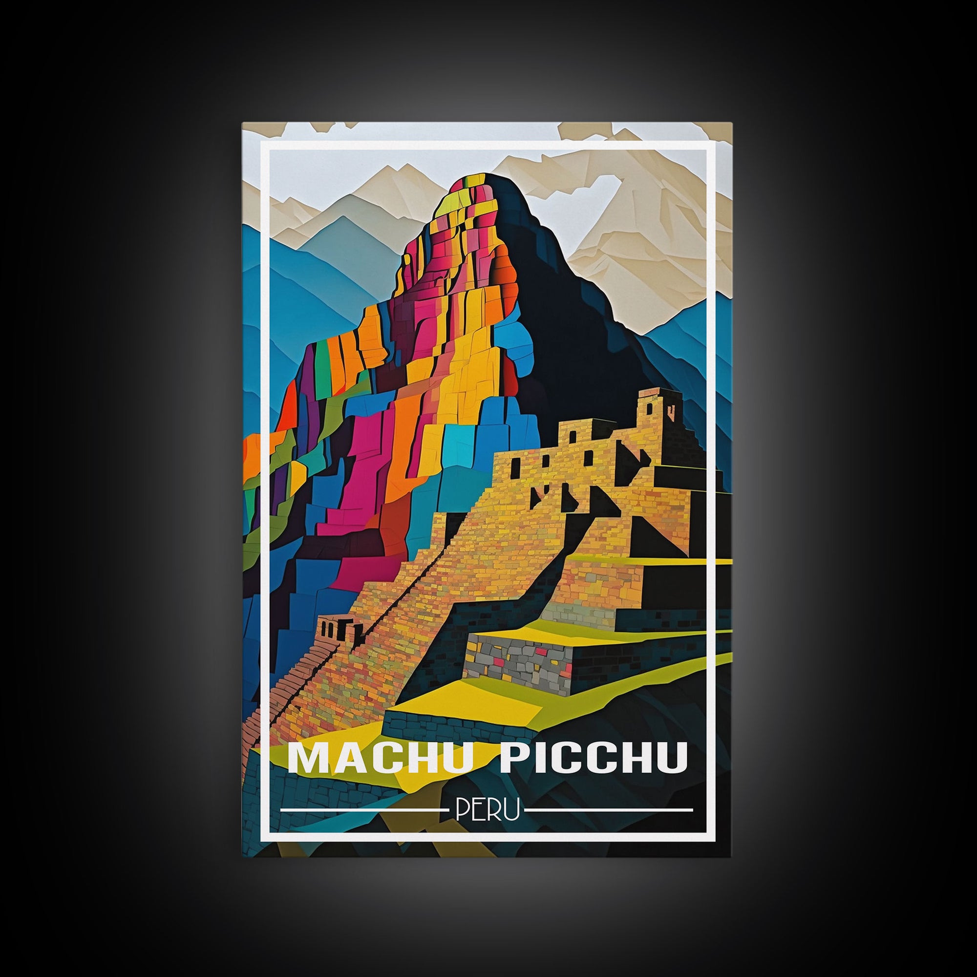 Machu Picchu Wall Art, Peru Poster, South America Wall Print, Travel Wall Print, Travel Poster, Travel Wall Art, Canvas Wall Print