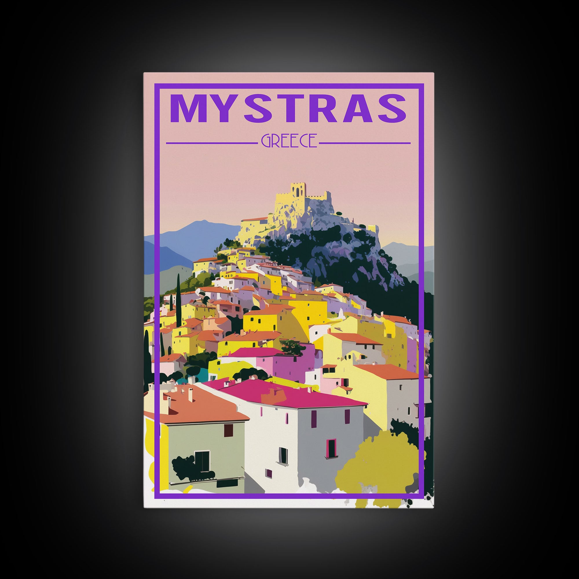 Mystras Wall Print, Greece Wall Art, Greece Prints, Europe Wall Print, Travel Wall Print, Travel Poster, Travel Wall Art, Canvas Wall Print