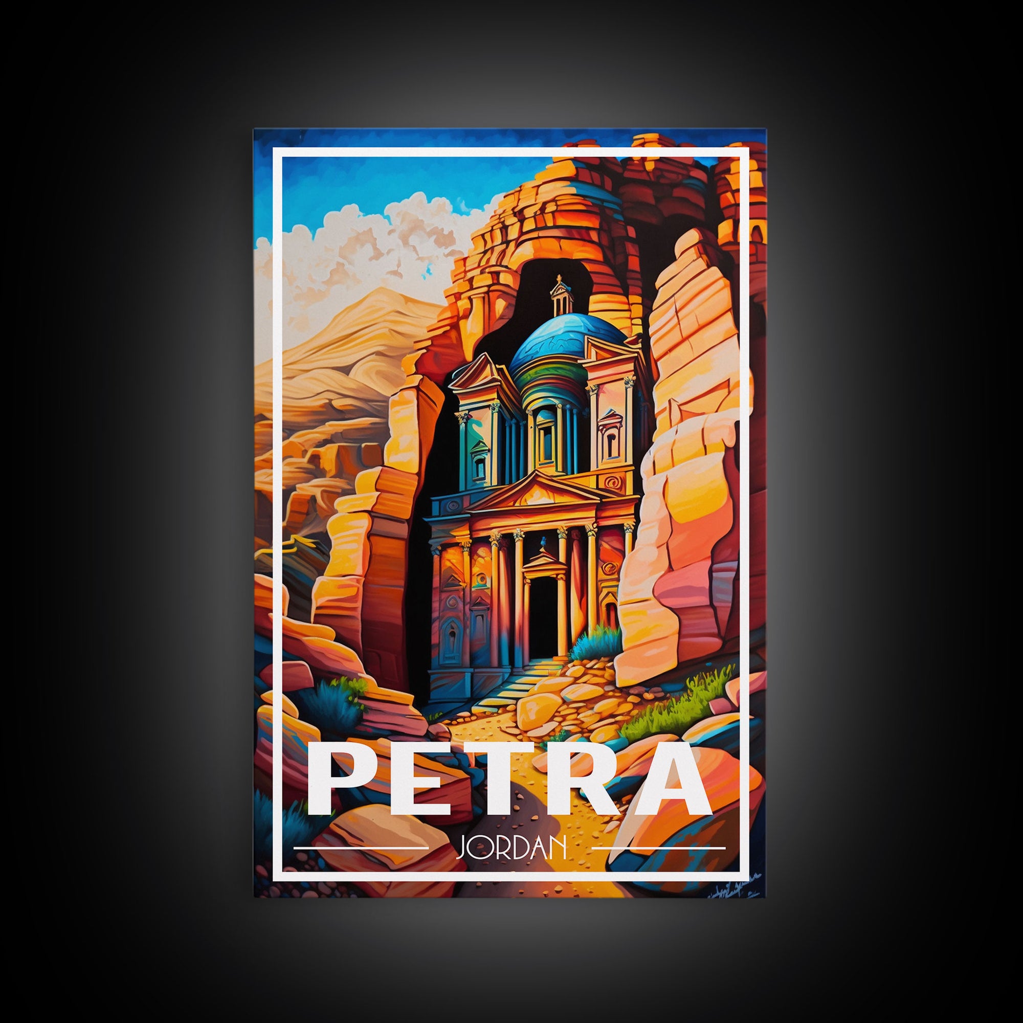 Petra Wall Art, Jordan Wall Poster, Asia Wall Art, Rose City, Travel Wall Print, Travel Poster, Travel Wall Art, Canvas Wall Print