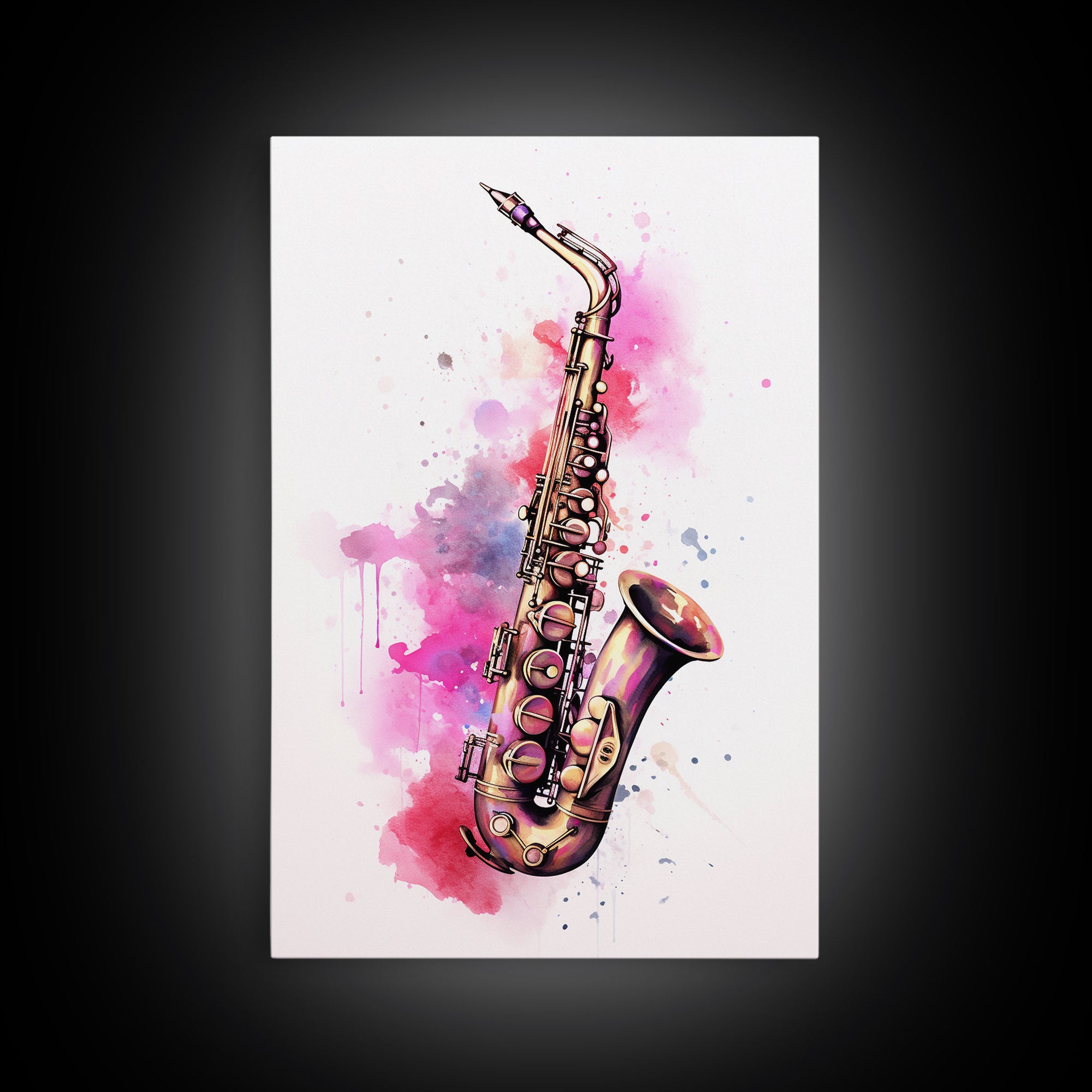 Saxophone Graffiti Wall Art, Saxophone Gifts, Cool Musical Wall Art, Unique Gift, Gift For Musician, Musical Art