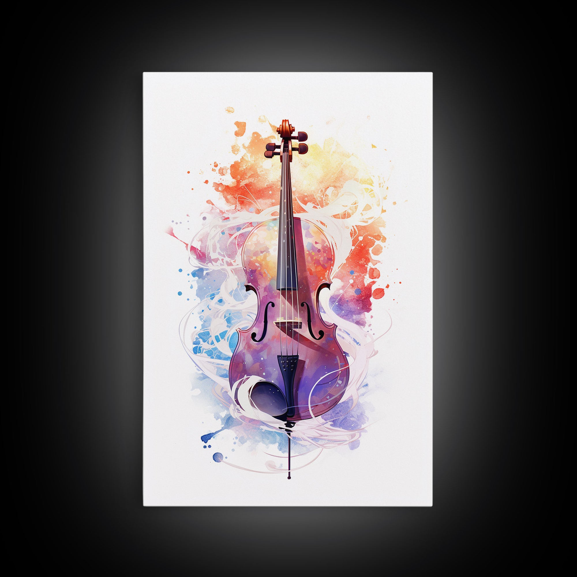 Galaxy Cello Gift, Banjo Wall Art Canvas Print, Stringed Instruments, Cello Art, Banjo Poster Print, Cello Gifts, Musical Art