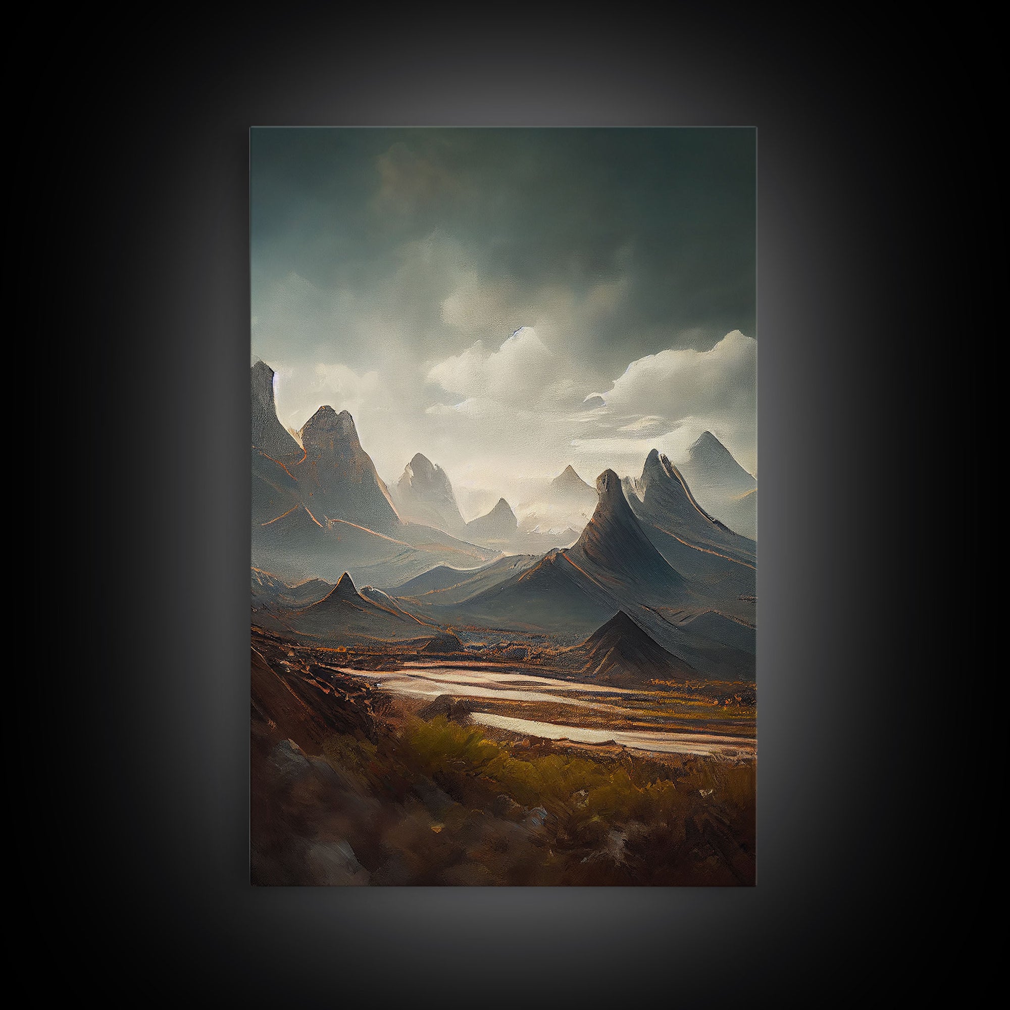 Arizona wall art, canvas print, desert, rocks, mountains, steppes, cool nature wall decor