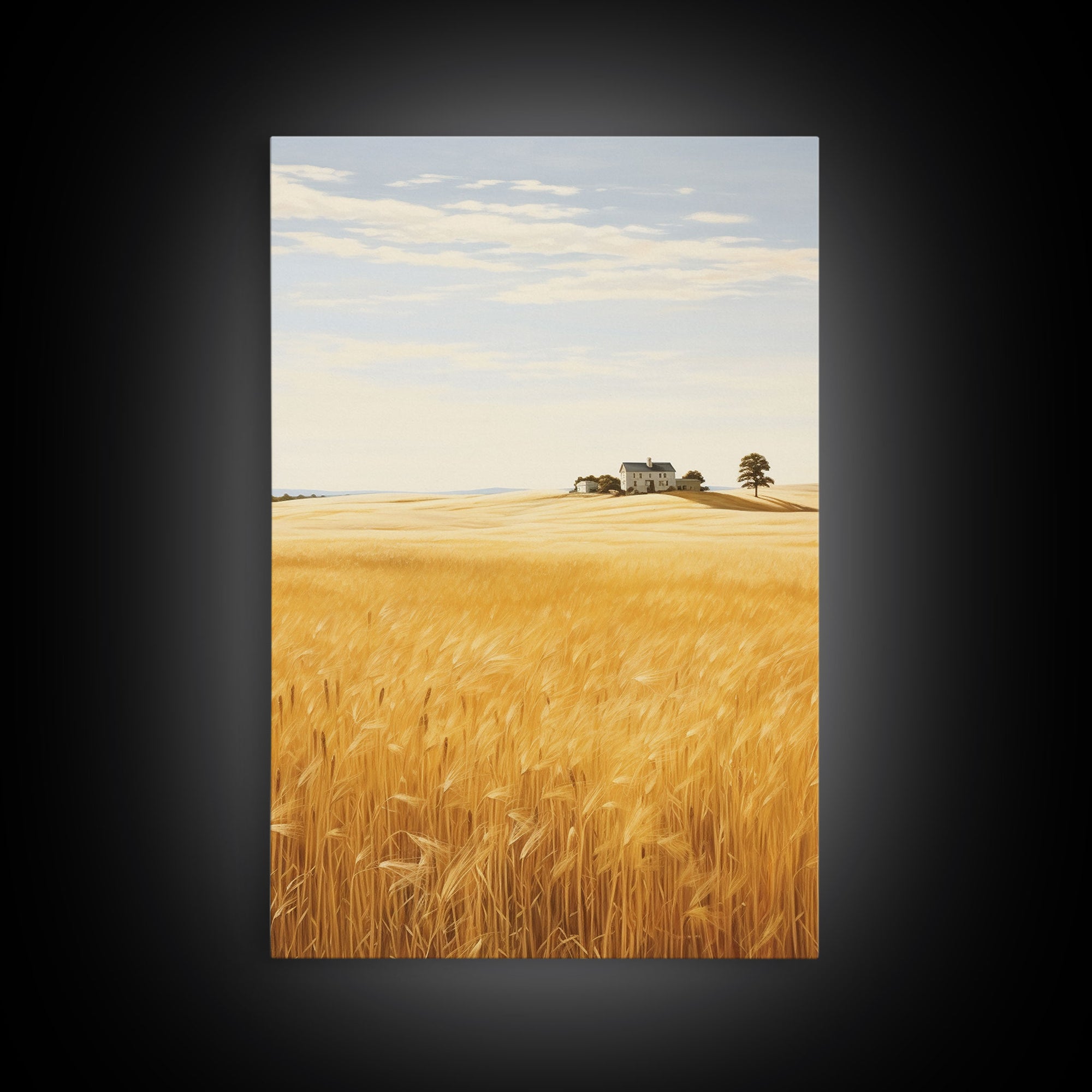 Wheat Field Wall Art, Farm Print, Countryside Wall Print, Canvas Print, Wall Art, Vertical Print, Country Home Decor, Family Gift, RV Decor