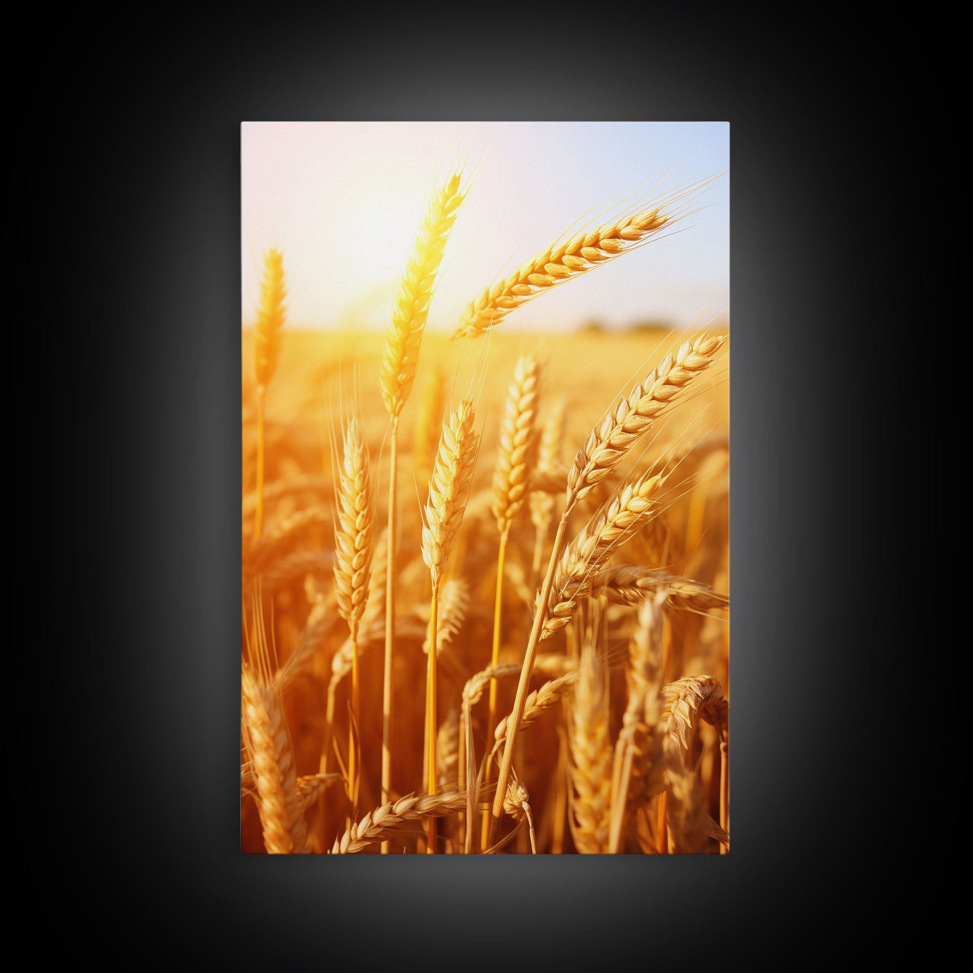 Wheat Field Print, Nature Wall Art, Canvas Print, Wall Hanging, Portrait Art, Farmhouse Wall Decor, Country Wall Art, Kitchen Prints