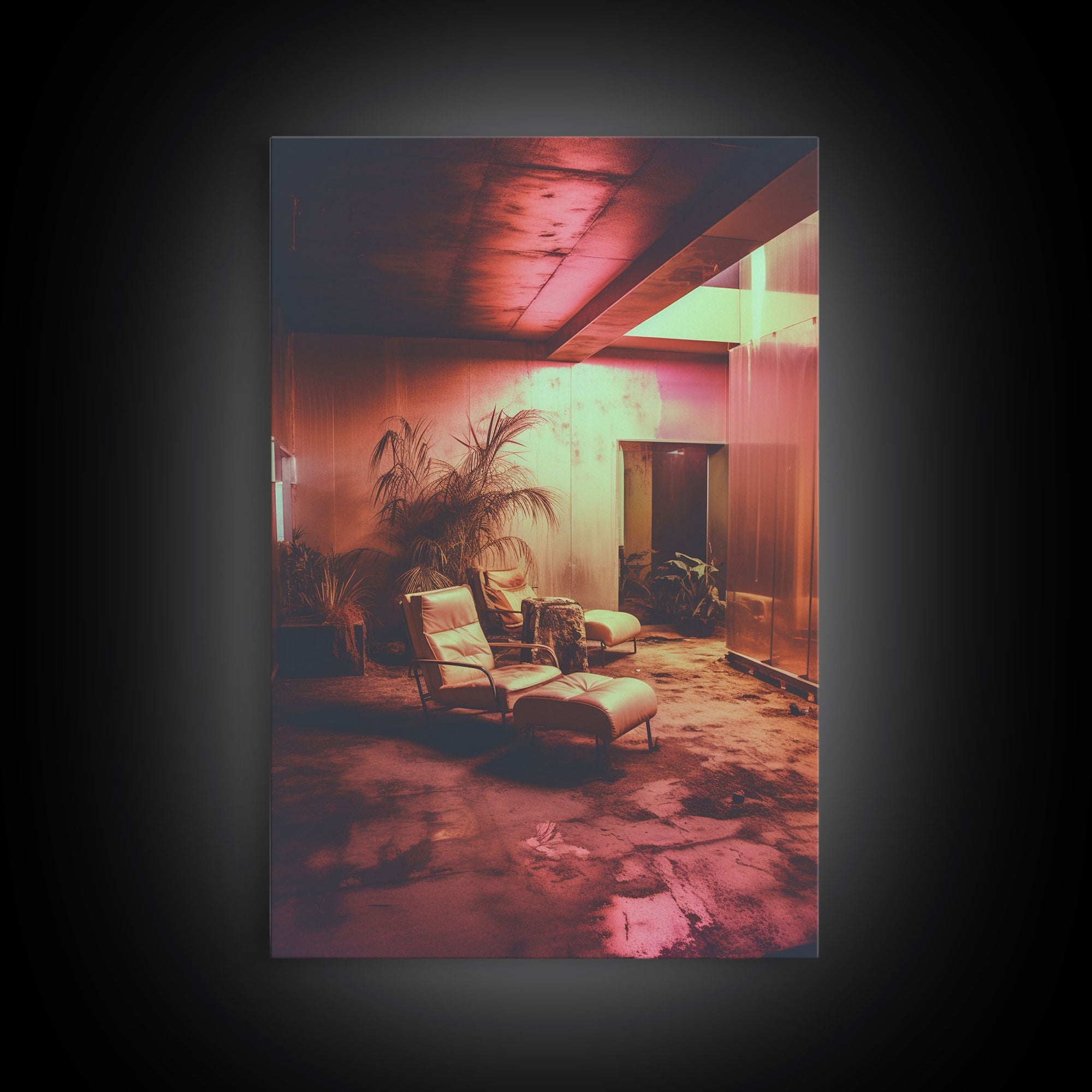 Abandoned House, Scary Wall Art, Haunted House Art, Canvas Print, Wall Hanging, Portrait Art, Dorm Room Art, Living Room Prints, Gift Ideas