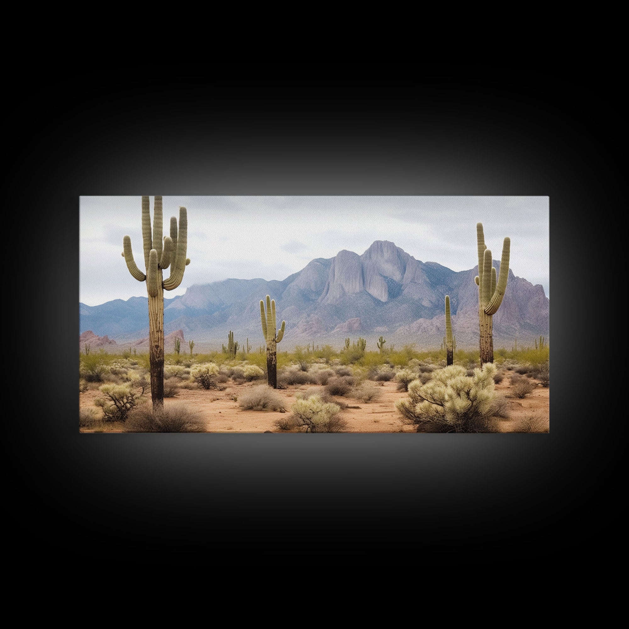 Desert Wall Art, Desert Decor, Framed Canvas Print, Desert Photography, Cactus Wall Art, Southwestern Decor, Landscape Prints, Boho Wall Art