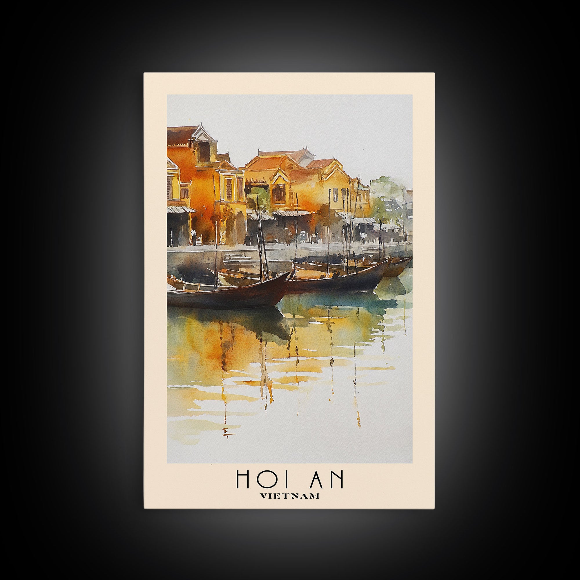 Hoi An, Vietnam Watercolor Print, Vacation Gift, Vietnam Wall Art, Vacation Wall Art, Vacatation Memories, Beach Decor, Beach Or Lakehouse Art