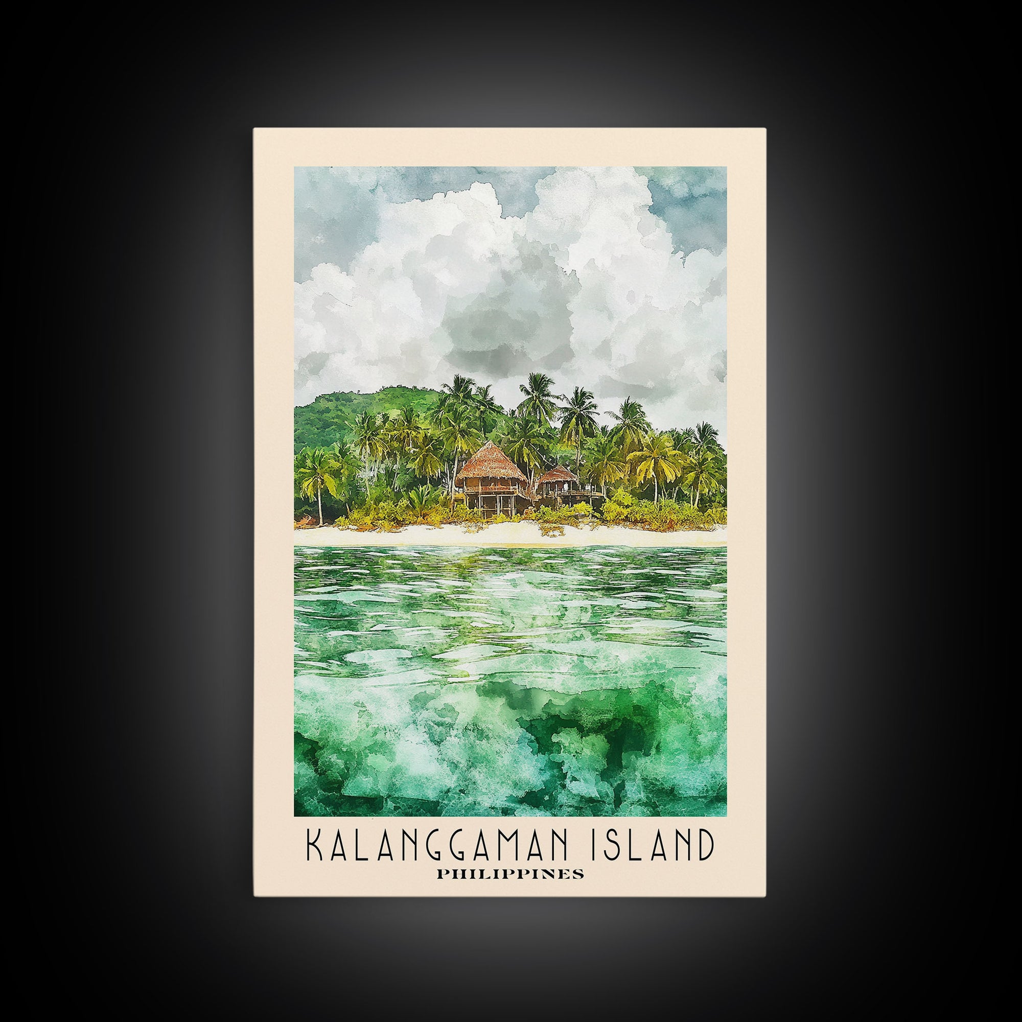 Kalanggaman Island, Philippines Watercolor Print, Vacation Gift, Philippines Wall Art, Vacation Wall Art, Vacatation Memories, Beach Decor, Beach Or Lakehouse Art