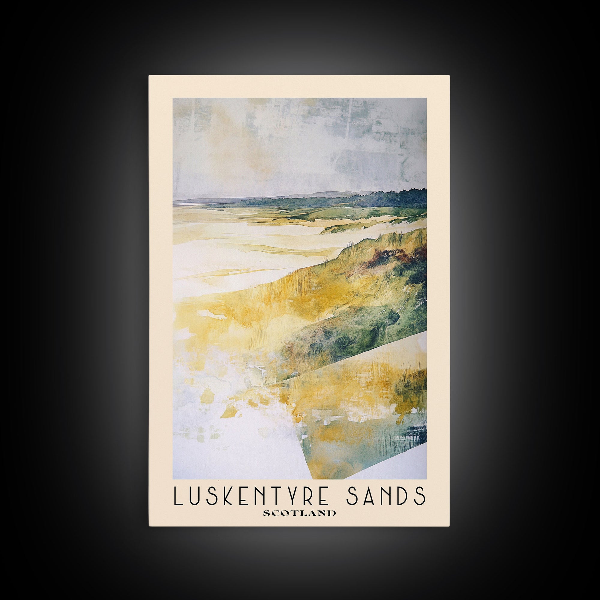 Luskentyre Sands, Scotland Watercolor Print, Vacation Gift, Scotland Wall Art, Vacation Wall Art, Vacatation Memories, Beach Decor, Beach Or Lakehouse Art