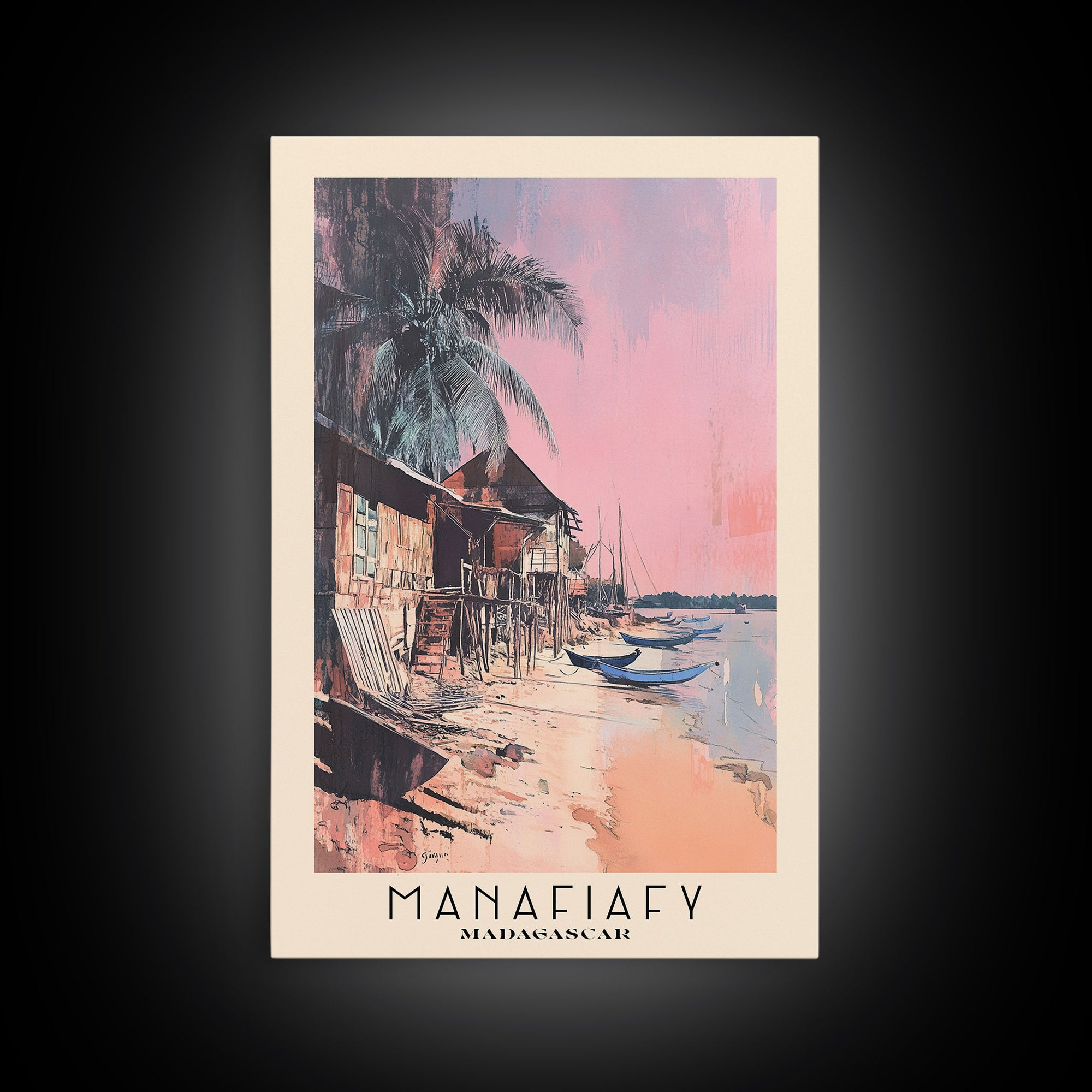 Manafiafy, Madagascar Watercolor Print, Vacation Gift, Madagascar Wall Art, Vacation Wall Art, Vacatation Memories, Beach Decor, Beach Or Lakehouse Art