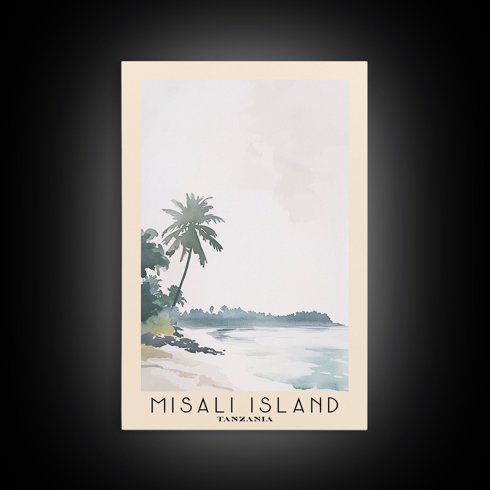 Misali Island, Tanzania Watercolor Print, Vacation Gift, Tanzania Wall Art, Vacation Wall Art, Vacatation Memories, Beach Decor, Beach Or Lakehouse Art