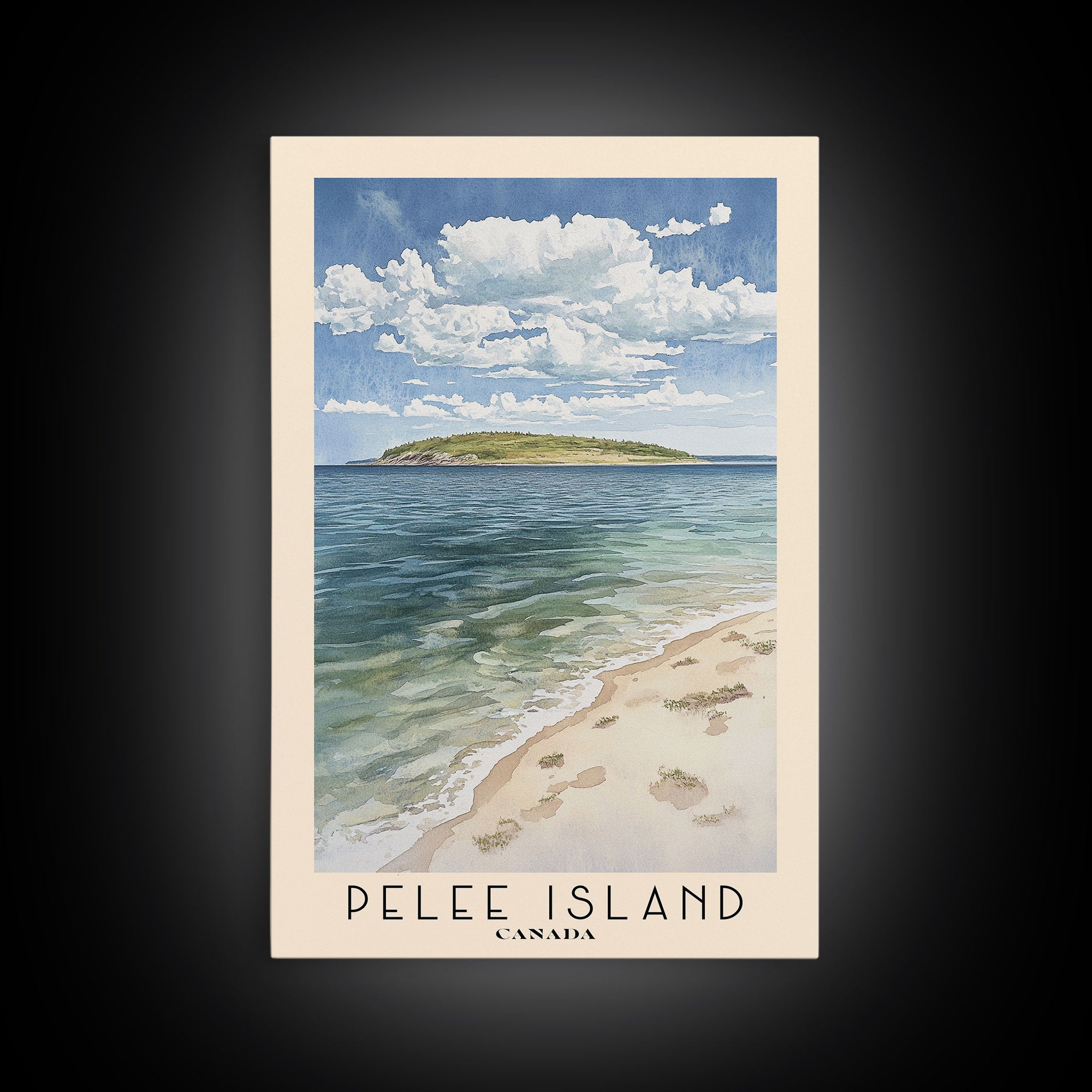 Pelee Island, Canada Watercolor Print, Vacation Gift, Canada Wall Art, Vacation Wall Art, Vacatation Memories, Beach Decor, Beach Or Lakehouse Art