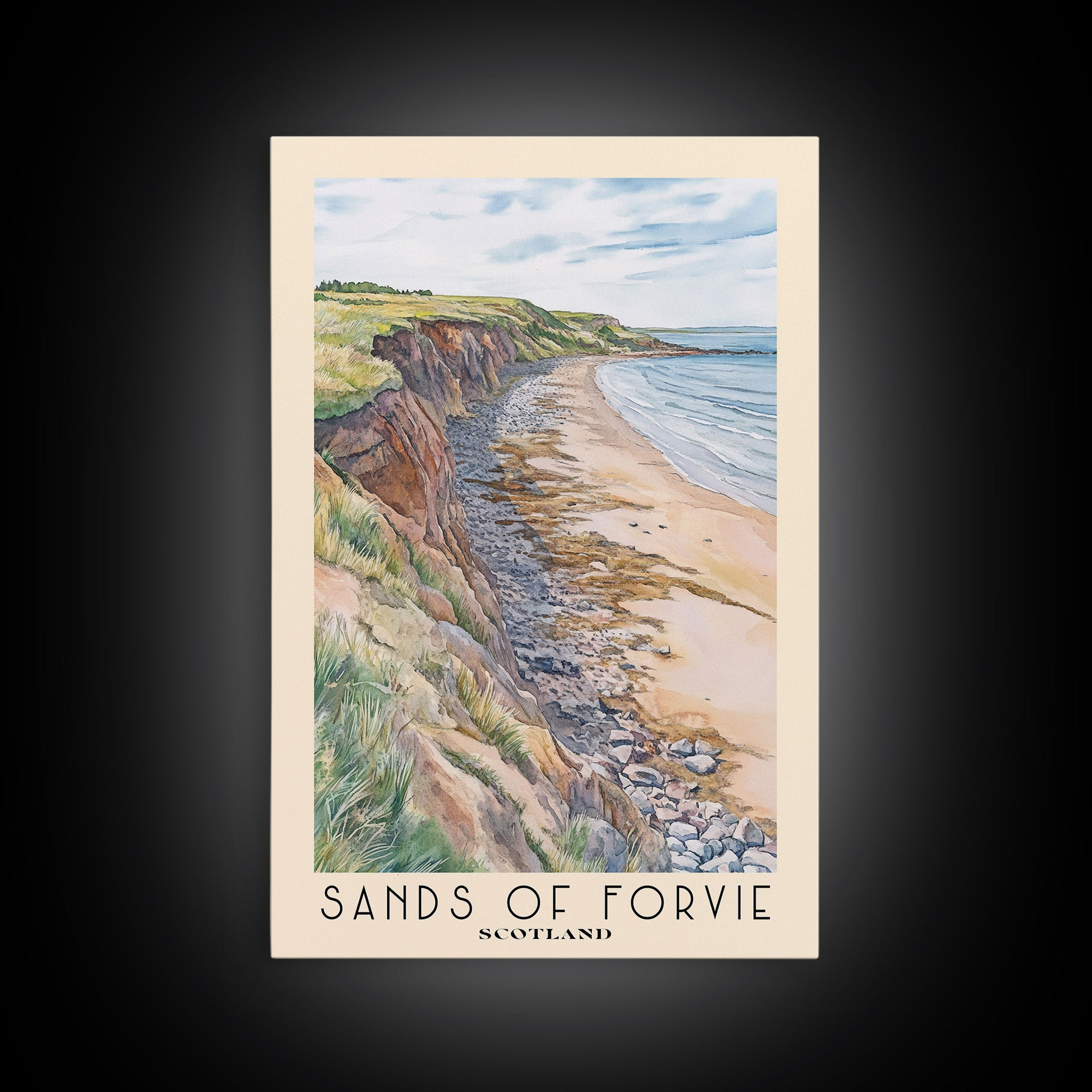 Sands of Forvie, Scotland Watercolor Print, Vacation Gift, Scotland Wall Art, Beach Painting, Beach Decor, Beach Or Lakehouse Art