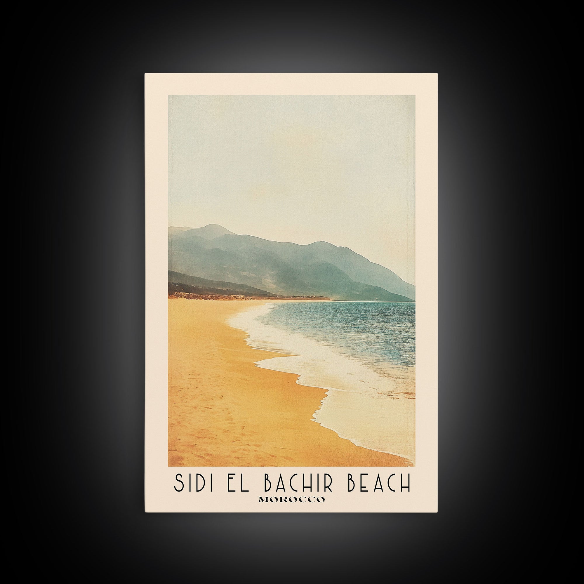 Sidi El Bachir beach, Morocco Watercolor Print, Vacation Gift, Morocco Wall Art, Vacation Wall Art, Vacatation Memories, Beach Decor, Beach Or Lakehouse Art