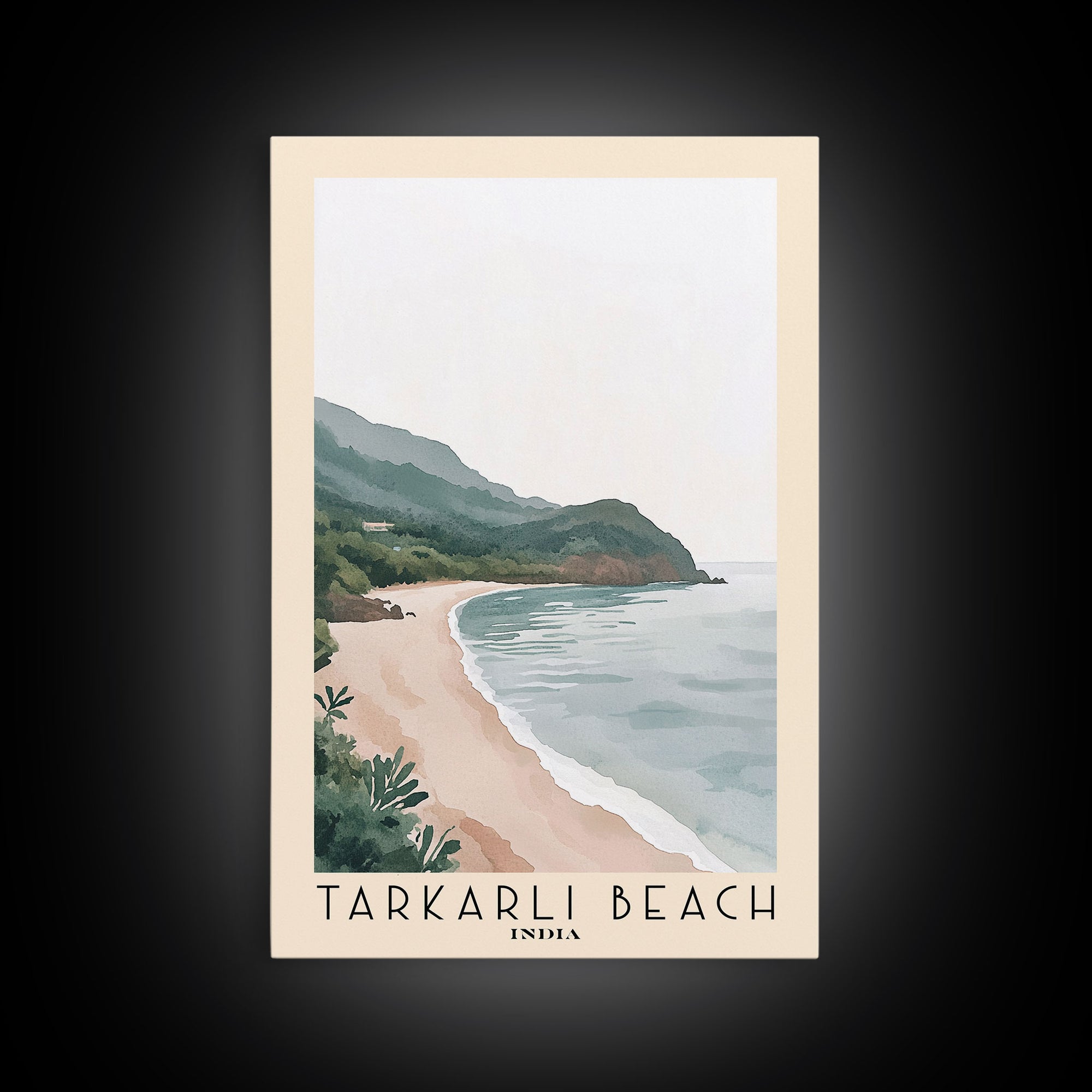 Tarkarli Beach, India Watercolor Print, Vacation Gift, India Wall Art, Vacation Wall Art, Vacatation Memories, Beach Decor, Beach Or Lakehouse Art