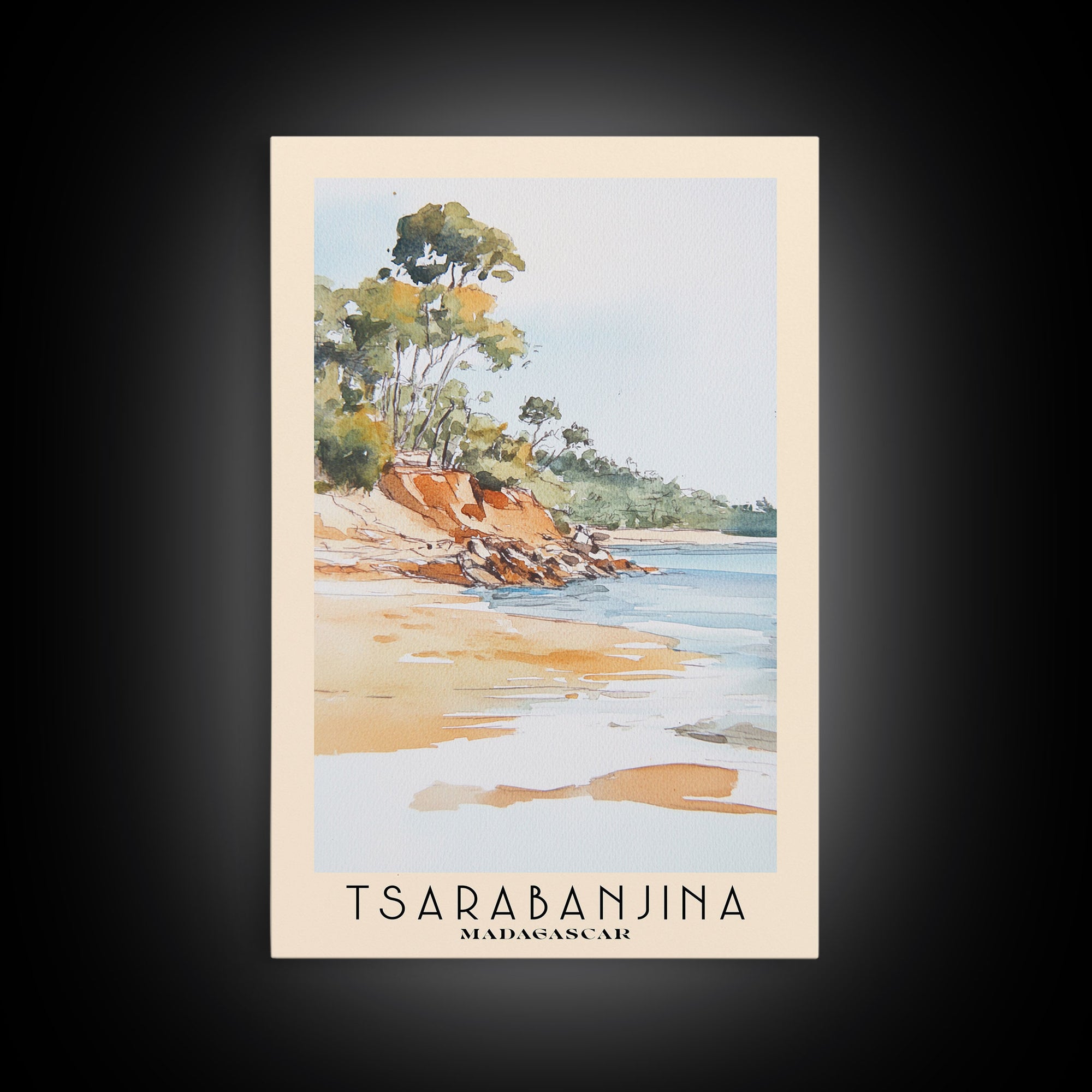 Tsarabanjina, Madagascar Watercolor Print, Vacation Gift, Madagascar Wall Art, Vacation Wall Art, Vacatation Memories, Beach Decor, Beach Or Lakehouse Art