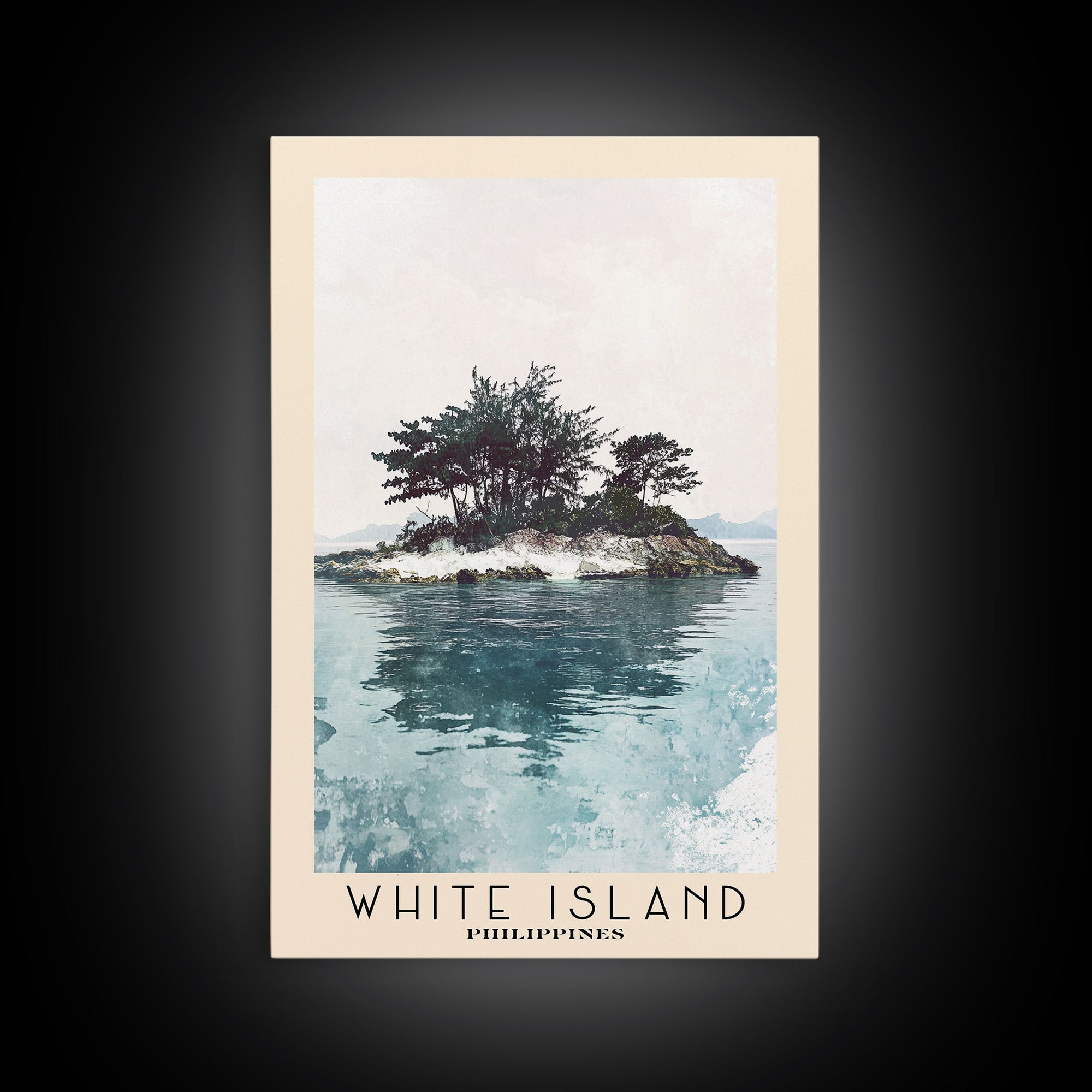 White Island, Philippines Watercolor Print, Vacation Gift, Philippines Wall Art, Vacation Wall Art, Vacatation Memories, Beach Decor, Beach Or Lakehouse Art